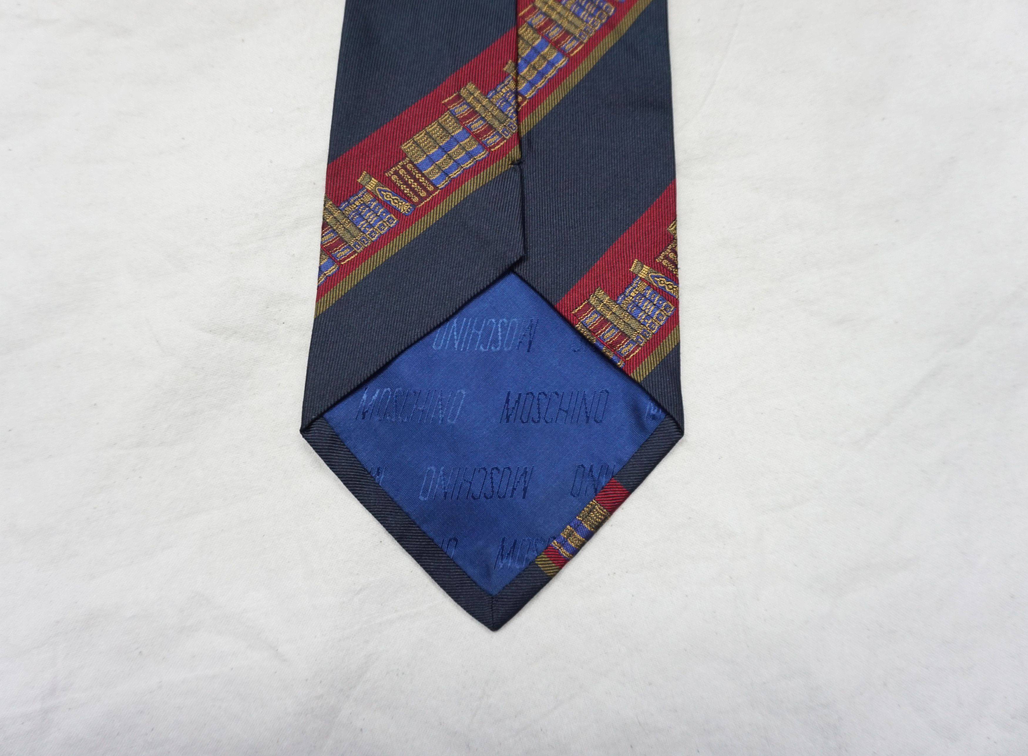 Moschino 90's Moschino Patterned Necktie Size ONE SIZE - 4 Thumbnail