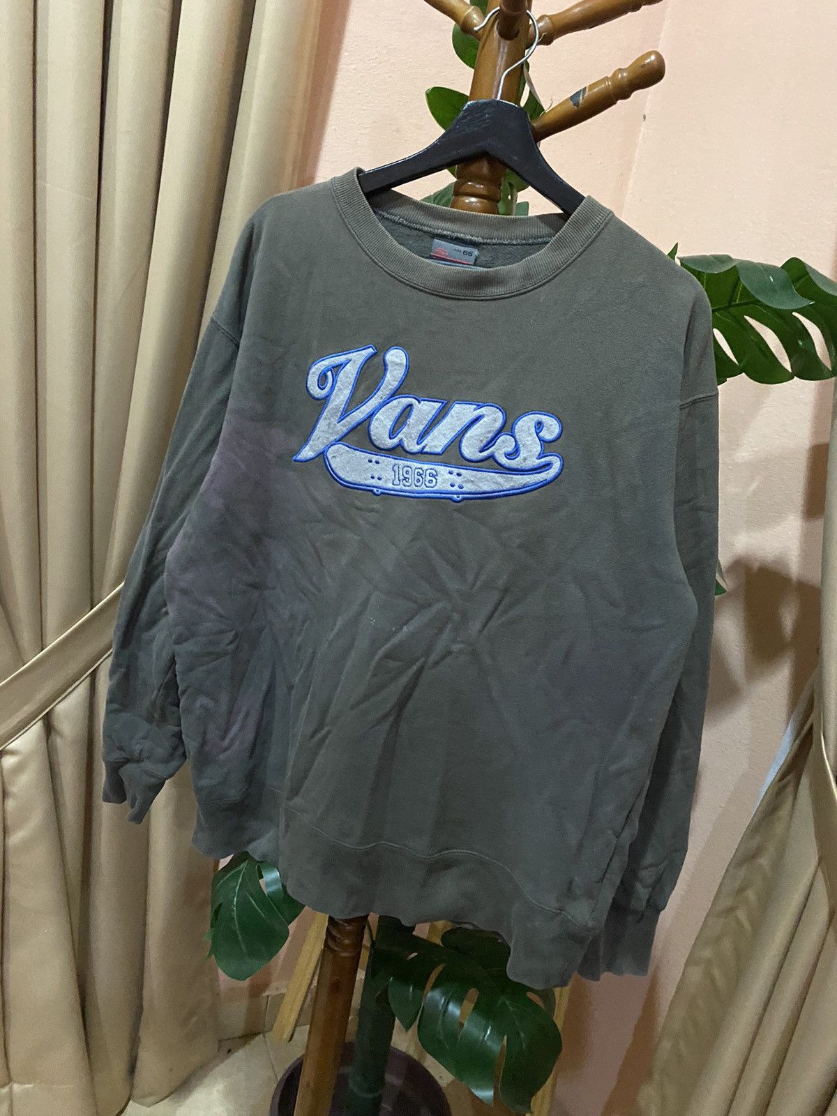Vans VINTAGE VANS 1966 SWEATSHIRT – OLIVE GREEN SIZE LARGE Size US L / EU 52-54 / 3 - 2 Thumbnail
