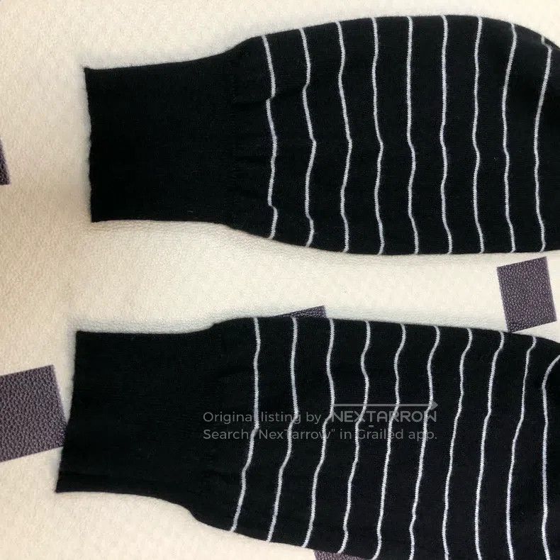 Loewe Loewe Black Striped Long Sleeve Knit Sweater Jacket Size L / US 10 / IT 46 - 4 Thumbnail