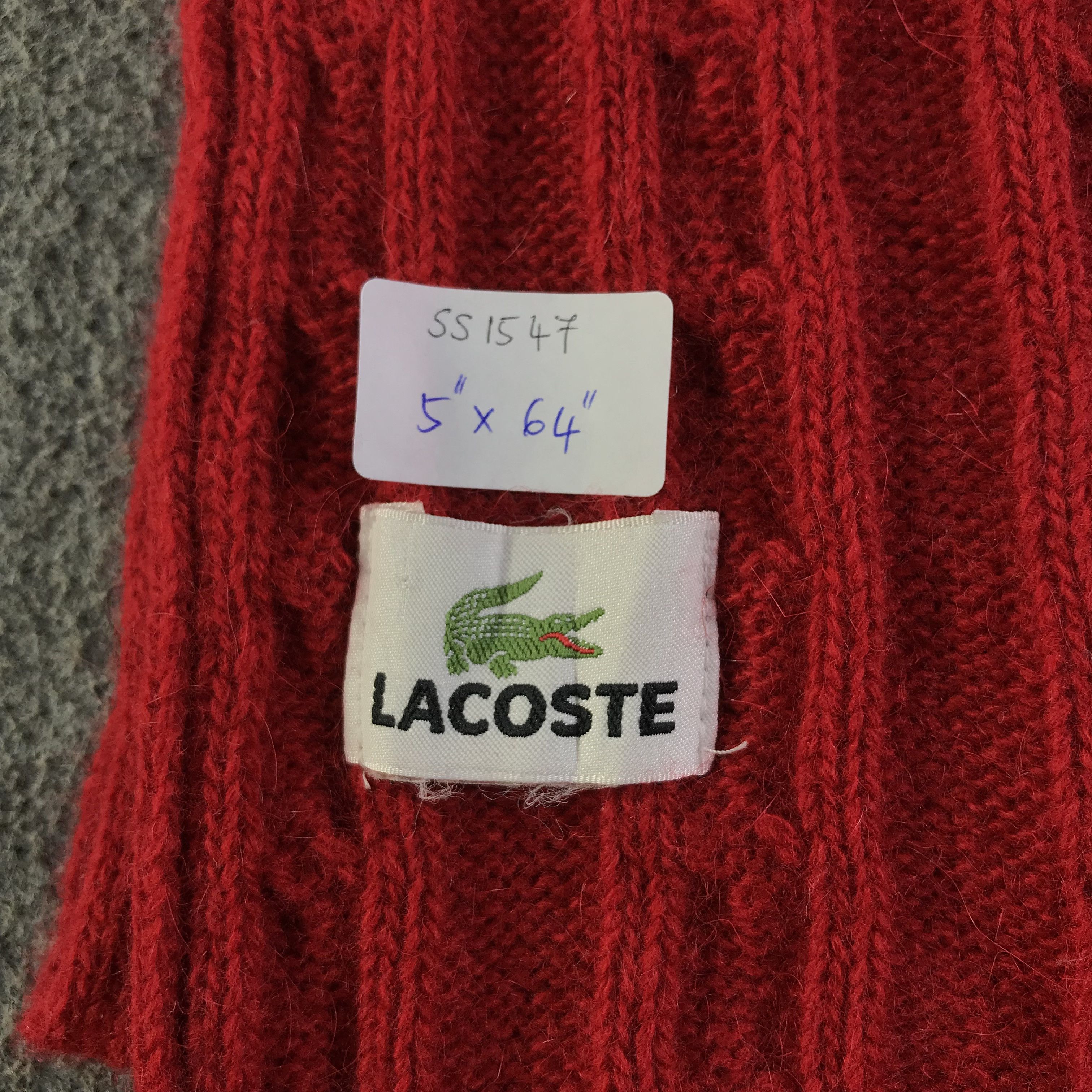 Lacoste Lacoste Scarf / Muffler / Neckwear SS1547 Size ONE SIZE - 7 Thumbnail