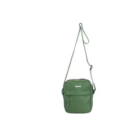 Supreme Leather Shoulder Bag Green Size ONE SIZE - 1 Thumbnail