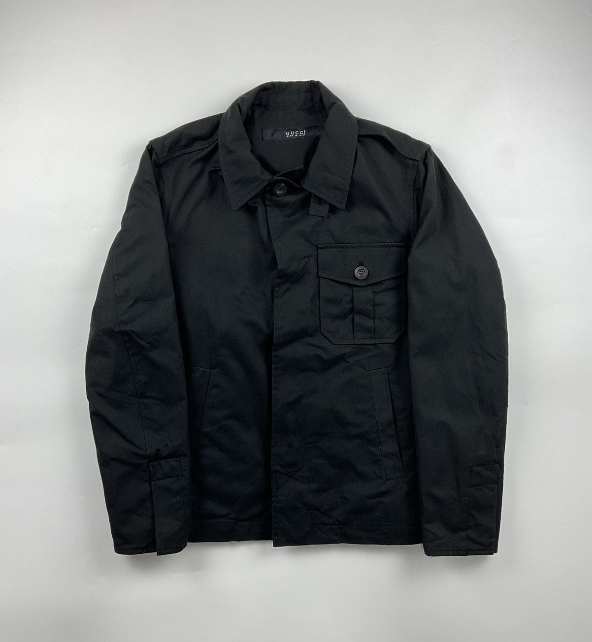 image of Gucci Military Jacket in Black, Men's (Size Small)