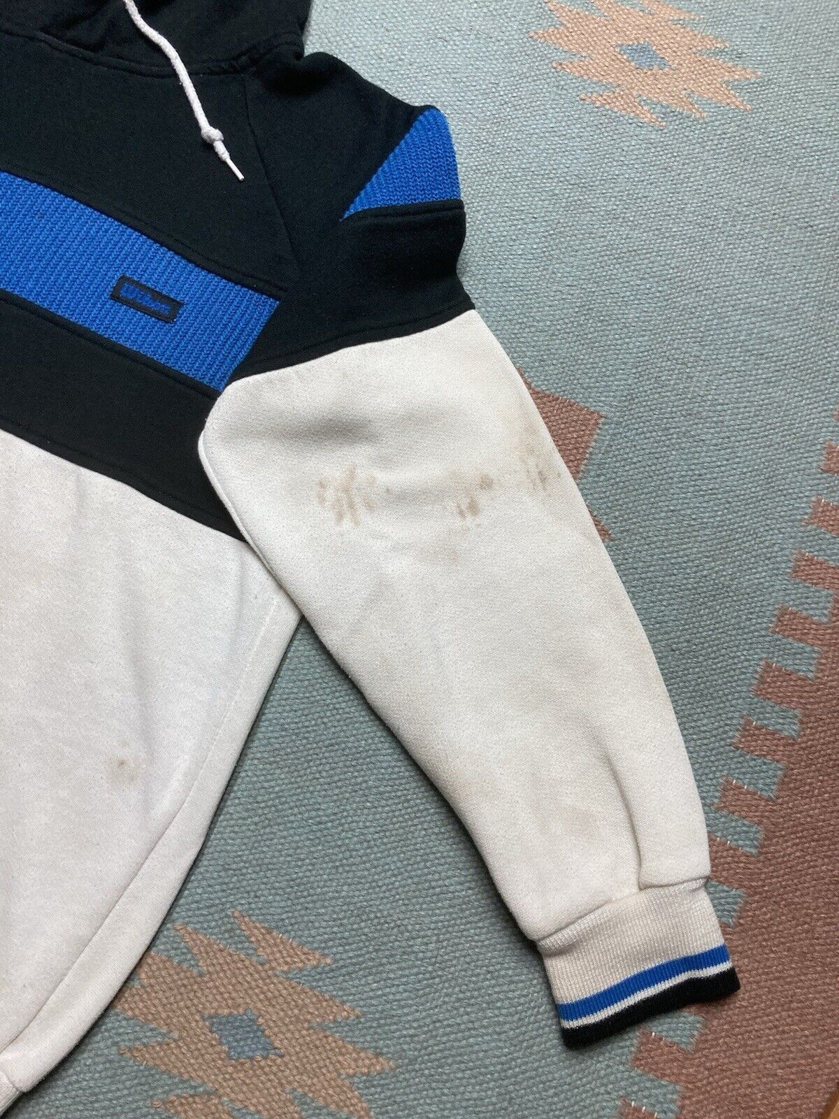 Vintage × Wilson 80s pullover hoodie Wilson tri tone stained distress grung S Size US S / EU 44-46 / 1 - 3 Thumbnail