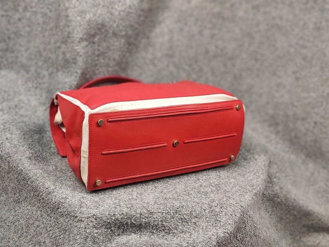 Yves Saint Laurent Yves Saint Laurent YSL Muse Two Hand Bag Red Leather Satchel Size ONE SIZE - 13 Thumbnail