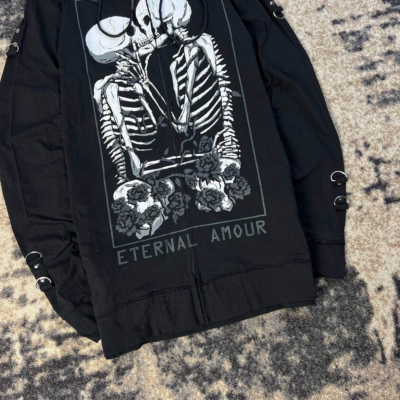 Japanese Brand Skeleton Vamp Heartless Vintage Avant Garde Hoodie Size XL / US 12-14 / IT 48-50 - 3 Thumbnail