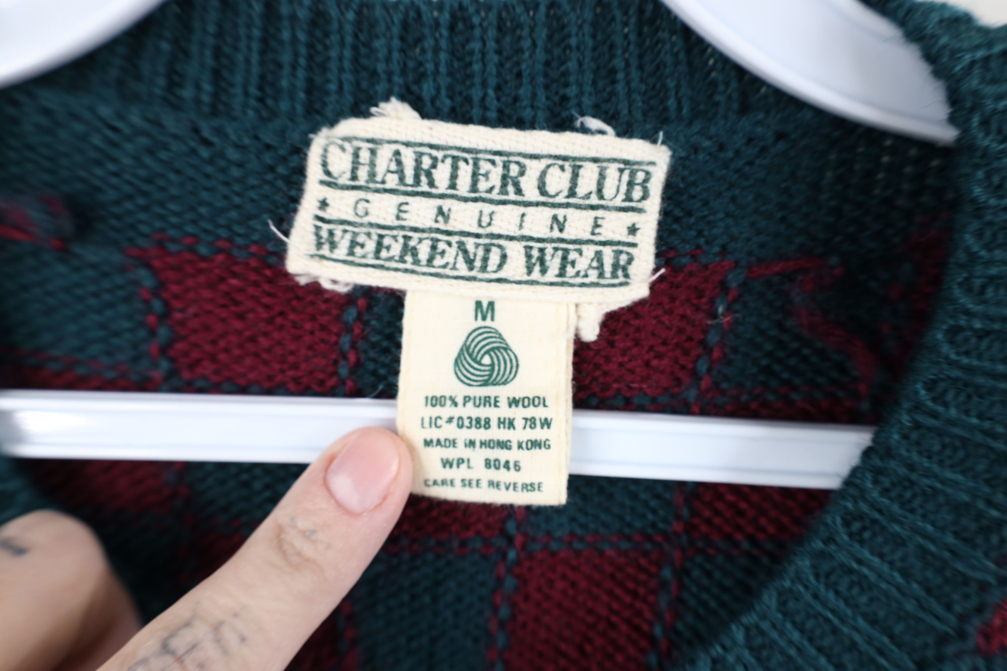Vintage Vintage 90s Streetwear Deer Buck Wool Knit Cardigan Sweater Size M / US 6-8 / IT 42-44 - 11 Thumbnail