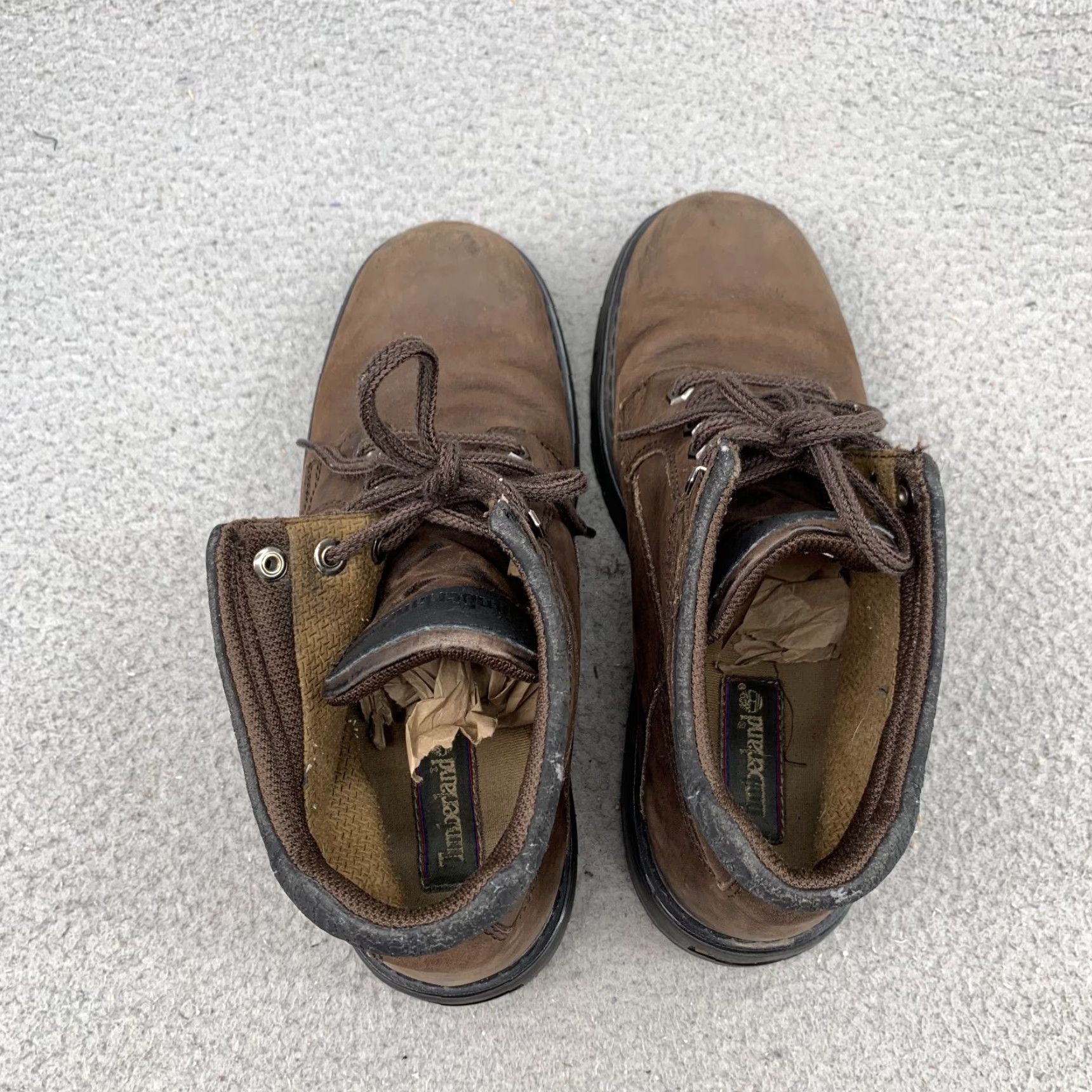 Timberland Timberland Leather Boot Men 10.5 Brown Steel Toe Safety Workwear Outdoor Utility Shoe (Mid-Calf) Mens Size US 10.5 / EU 43-44 - 6 Thumbnail