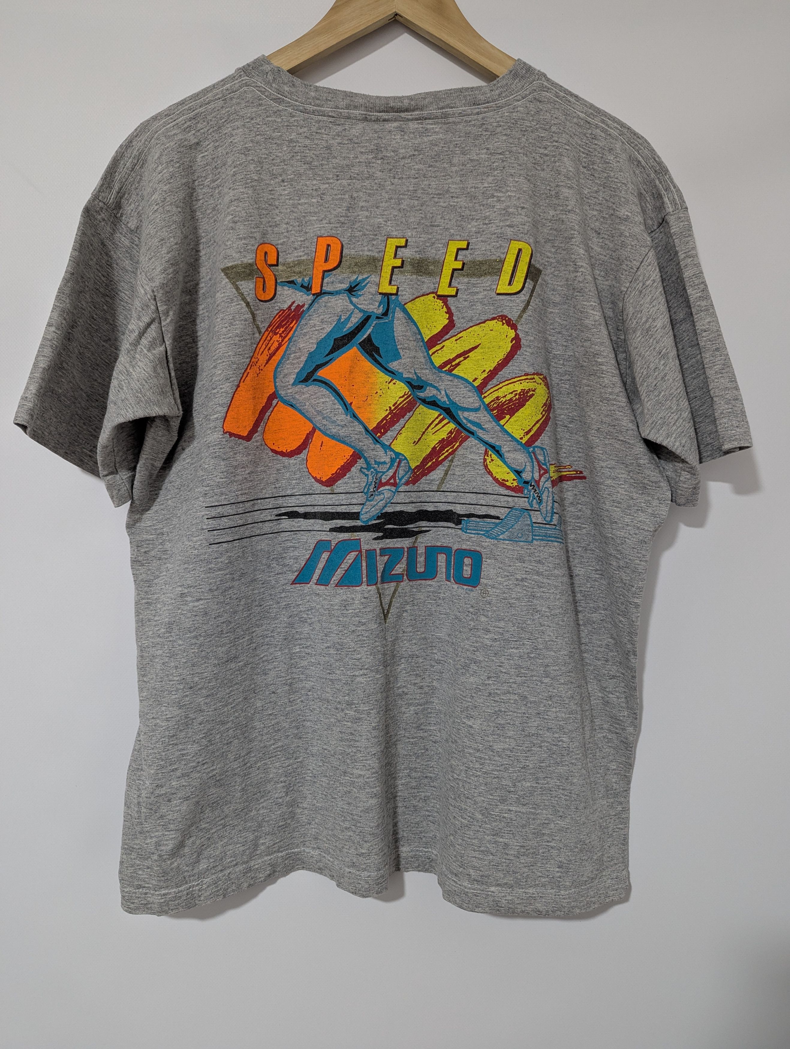 Japanese Brand × Mizuno × Vintage Mizuno Speed Vintage Rare T shirt 1982 Single stitch Size US M / EU 48-50 / 2 - 2 Thumbnail
