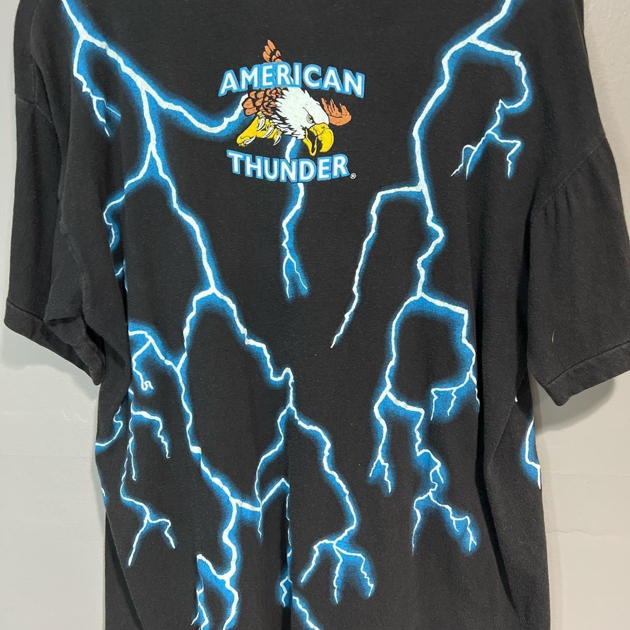 Vintage Vintage American Thunder Jack Daniel’s lightning thunder tee Size US XL / EU 56 / 4 - 4 Thumbnail