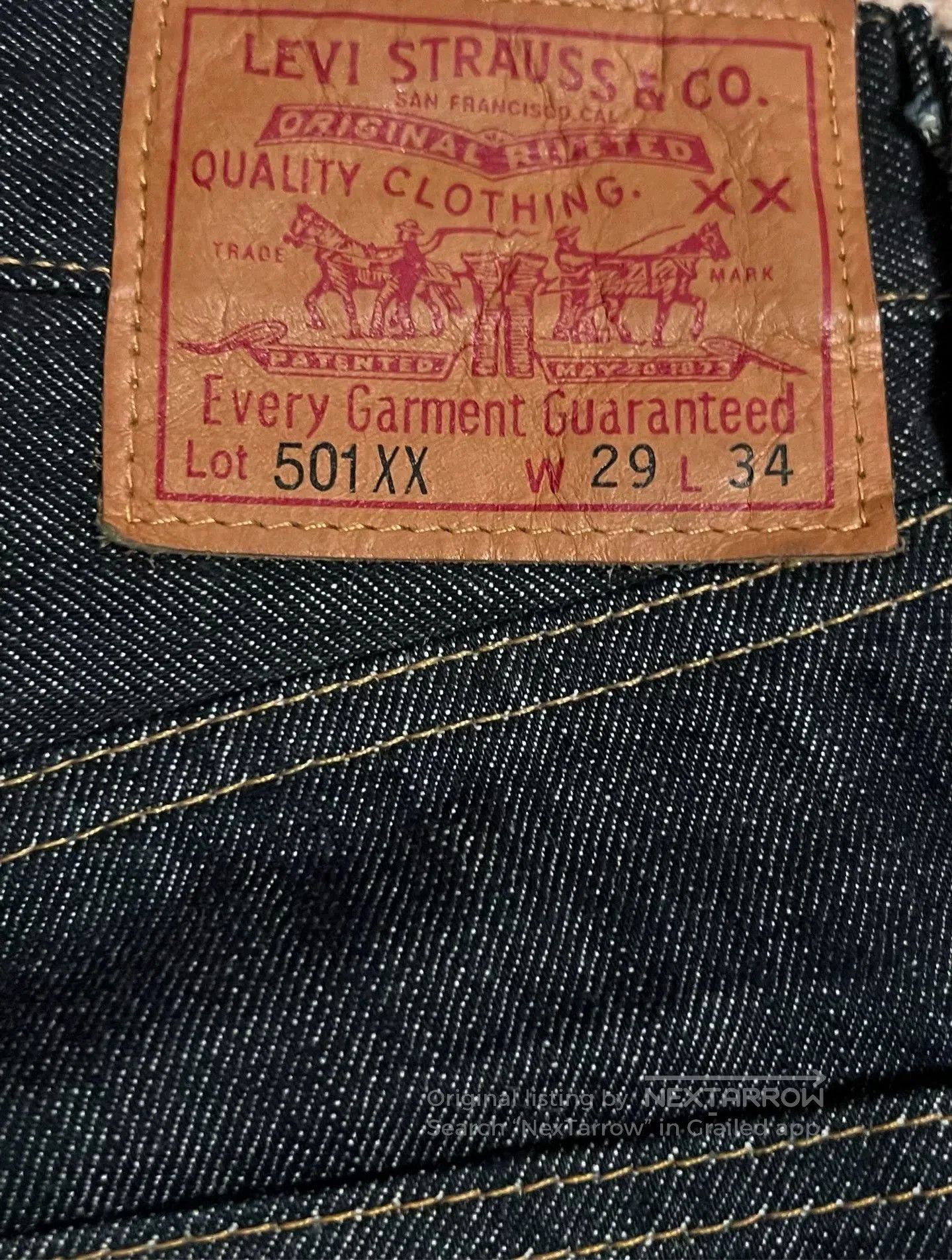 Levi's Vintage Clothing levi's vintage dark blue jeans. Size US 36 / EU 52 - 3 Thumbnail