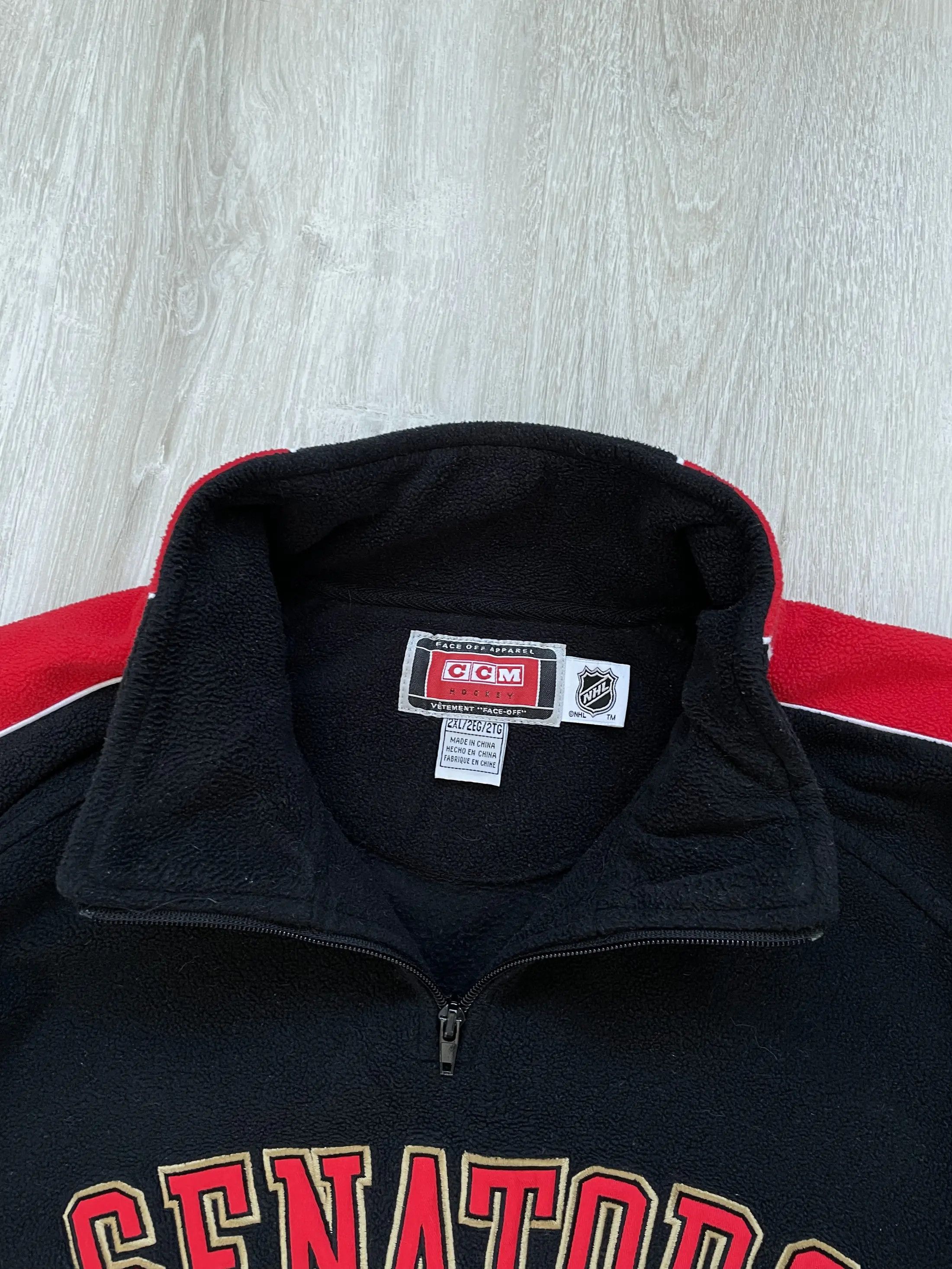Vintage Vintage Ottawa Senators Hockey Fleece Jacket Size US XXL / EU 58 / 5 - 4 Thumbnail