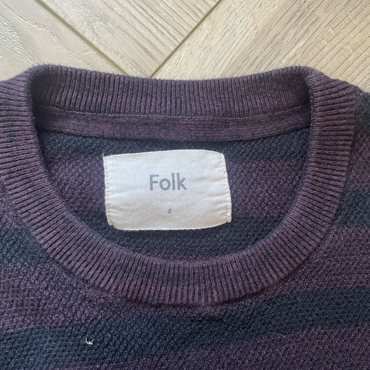 Folk Folk Striped Cotton Jumper Size US L / EU 52-54 / 3 - 2 Thumbnail