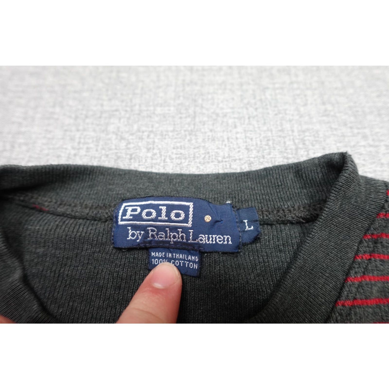 Polo Ralph Lauren VINTAGE Polo Ralph Lauren Sweatshirt Polo Ralph Lauren Red Pullover Crewneck Men L Long Sleeve Cotton Blend Fleece Logo Retro 90s Mens Size US L / EU 52-54 / 3 - 2 Thumbnail