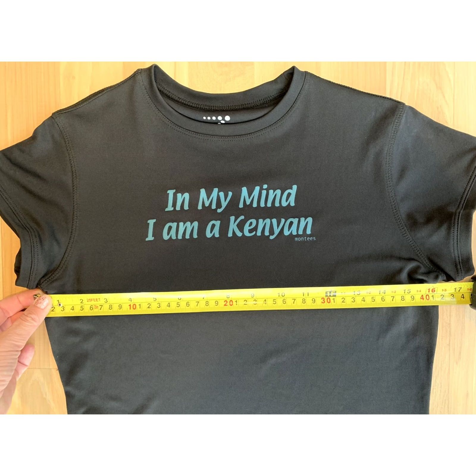 Vintage VINTAGE Zorrel In My Mind I Am A Kenyan Women’s M Black T-Shirt Running VTG Mens? Size M / US 6-8 / IT 42-44 - 3 Thumbnail