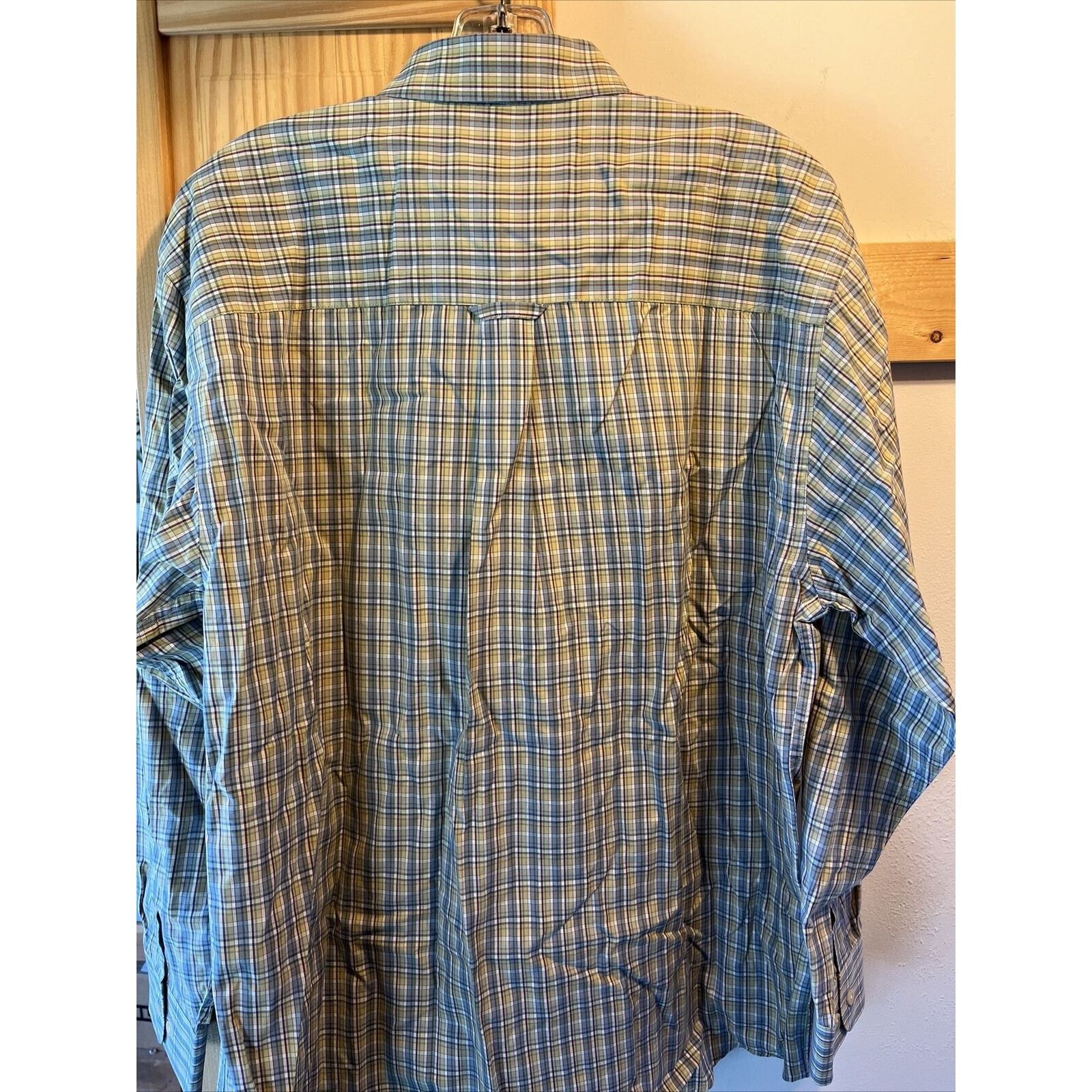 Pendleton Pendleton Men L Green Blue Check Broadway Cloth Cotton Shirt Size US L / EU 52-54 / 3 - 11 Thumbnail