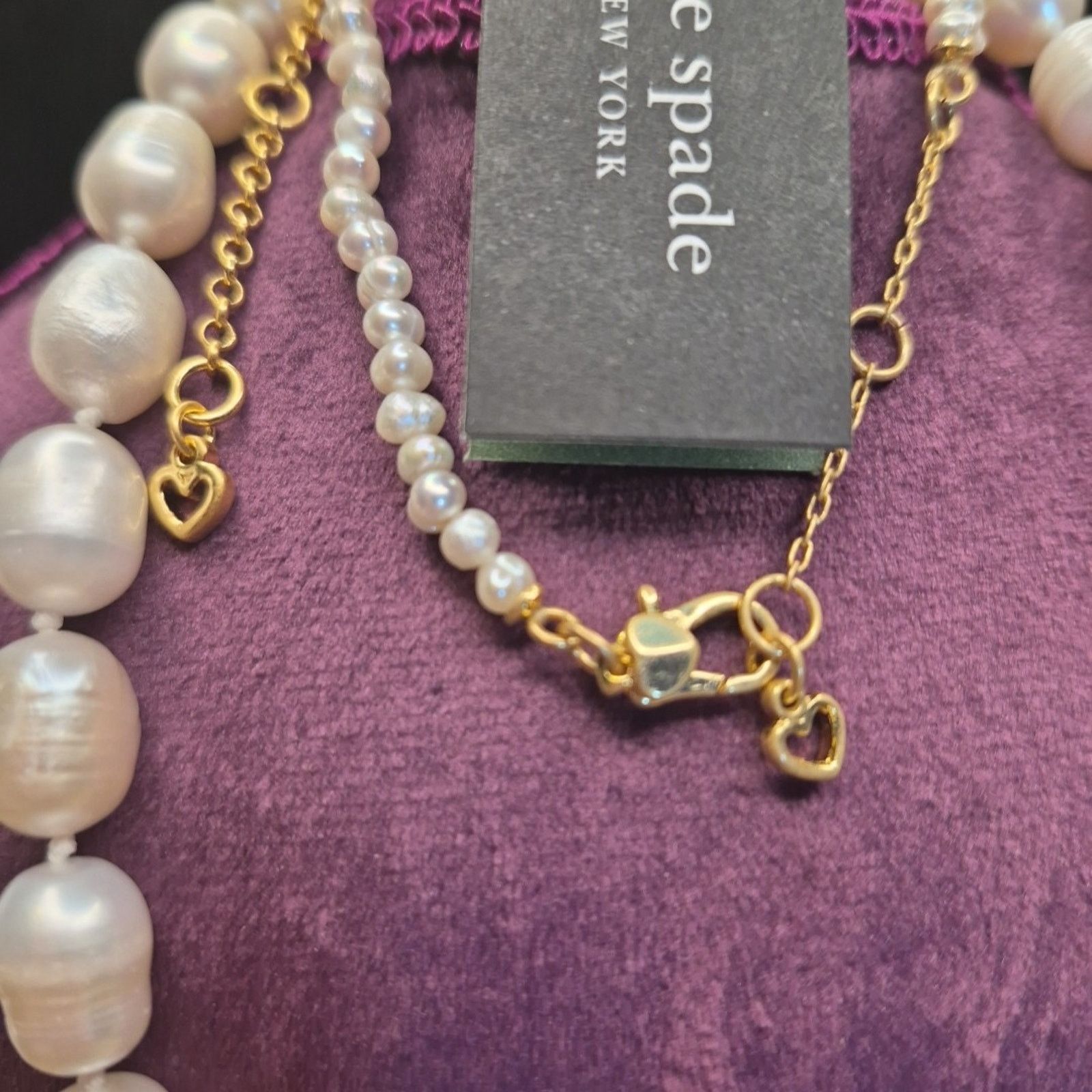 Kate Spade Kate Spade Natural Pearl Gold Bow Necklace & Bracelet Set Size ONE SIZE - 6 Thumbnail