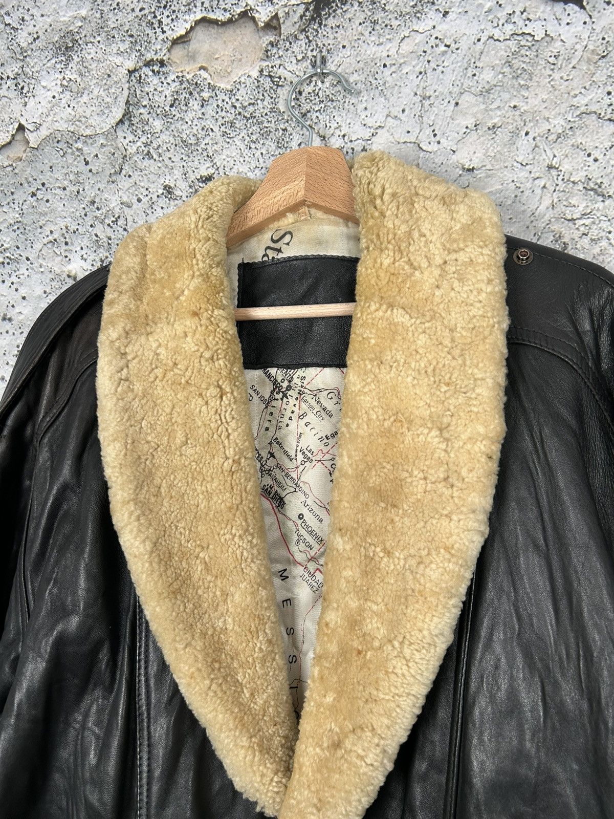 Genuine Leather Vintage Genuine Leather Sherpa Military Jacket Archive 90s Size US XL / EU 56 / 4 - 3 Thumbnail