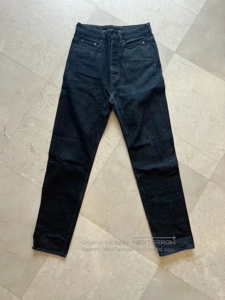 Rick Owens Drkshdw Rick Owens DRKSHDW Men's Waxed Black Denim. Size US 31 - 6 Thumbnail