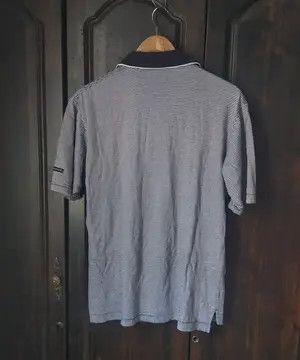 Burberry Vintage Burberry Micro Stripe Polo Shirt Black Collar Size US L / EU 52-54 / 3 - 2 Thumbnail