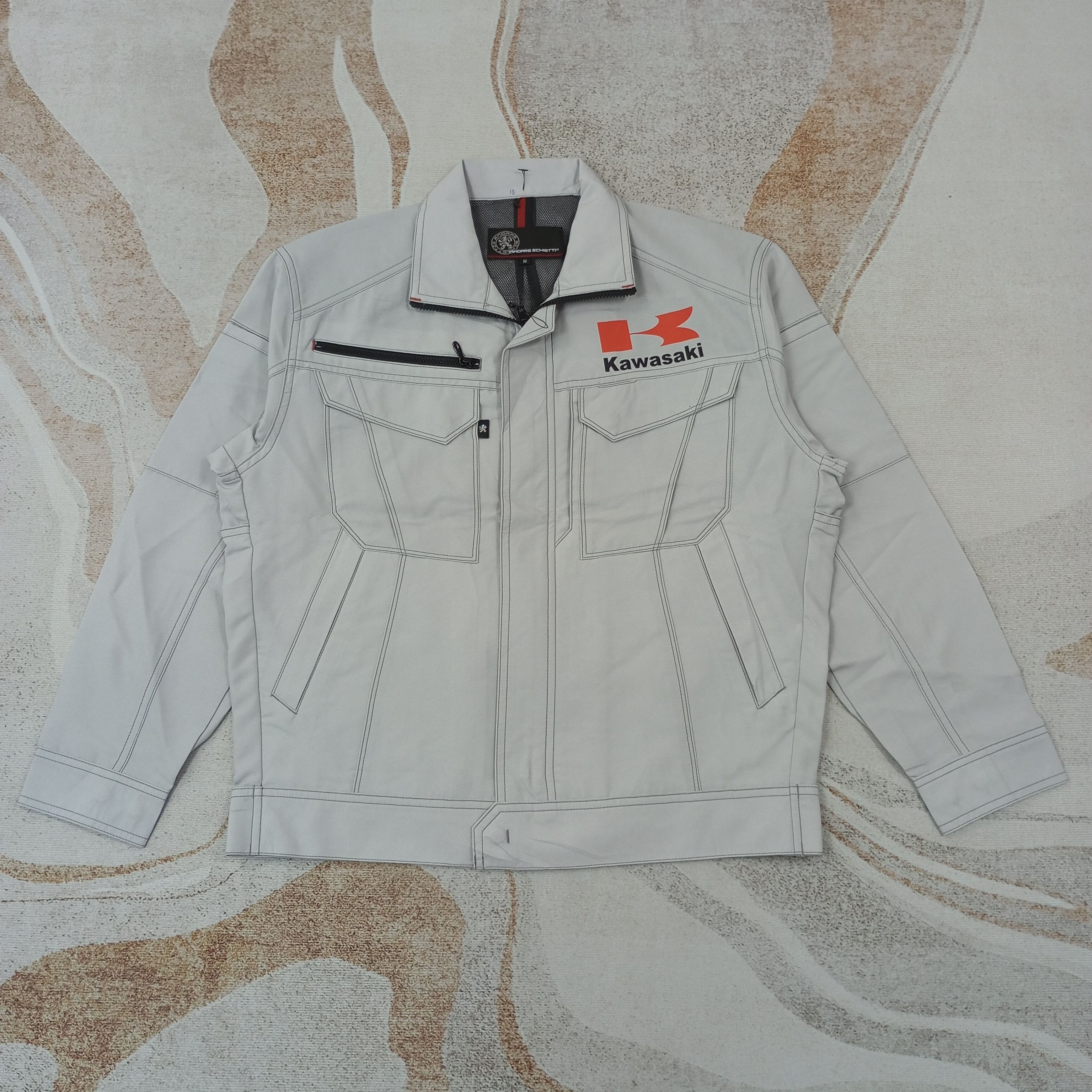 Japanese Brand Kawasaki Japanese Motorsports Custom Art Jacket c232n19 Size US M / EU 48-50 / 2 - 3 Thumbnail