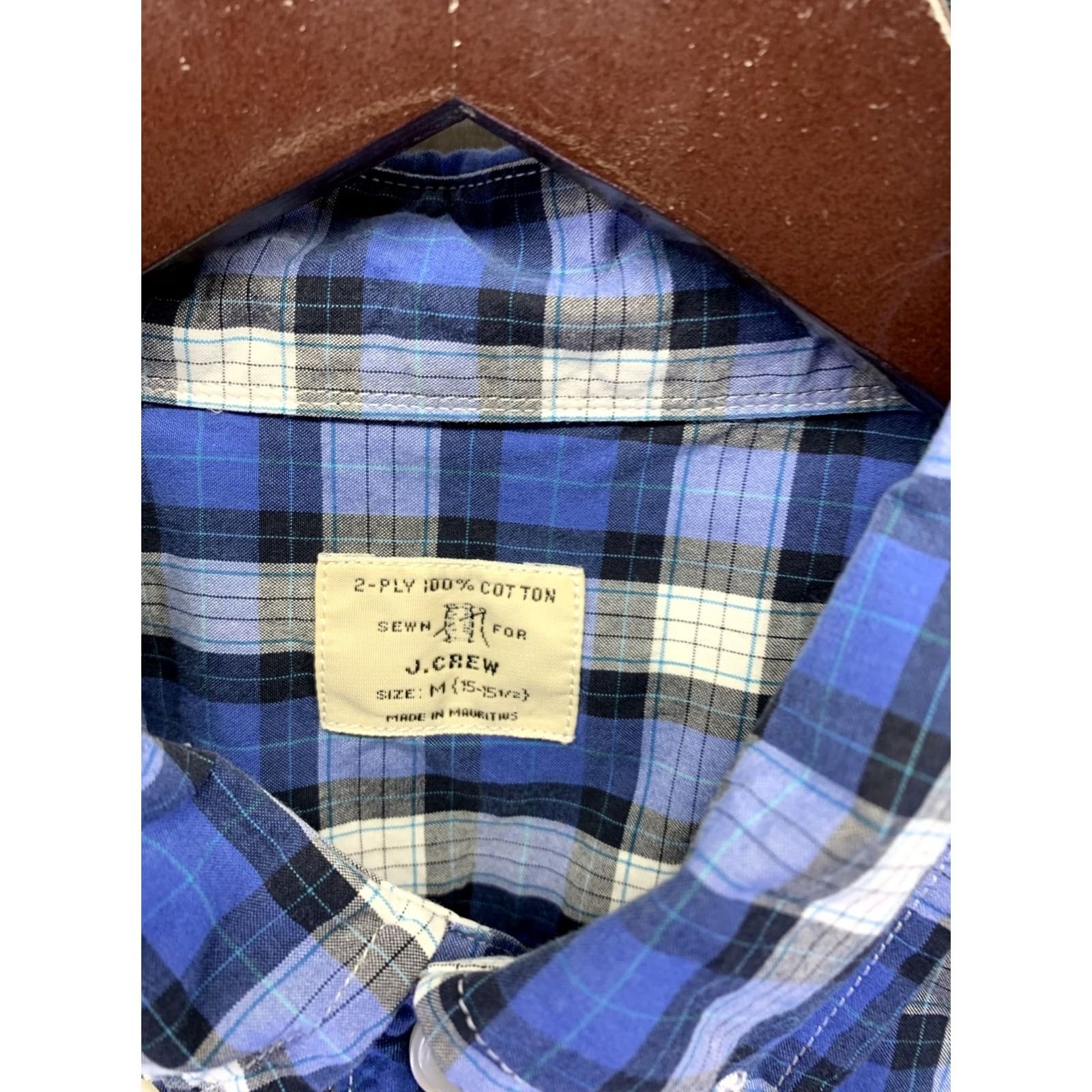 J.Crew J.CREW Mens M-2ply Cotton Blue Plaid Button Down Shirt-5965 Shirt Mens M Blue Plaid Button-Down 2ply Cotton Casual Workwear Linen? Size US M / EU 48-50 / 2 - 3 Thumbnail