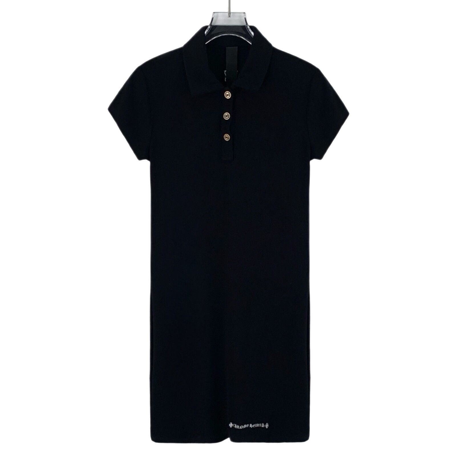 Chrome Hearts Chrome Hearts Sanskrit Logo Polo Mini Dress S Size S / US 4 / IT 40 - 1 Thumbnail