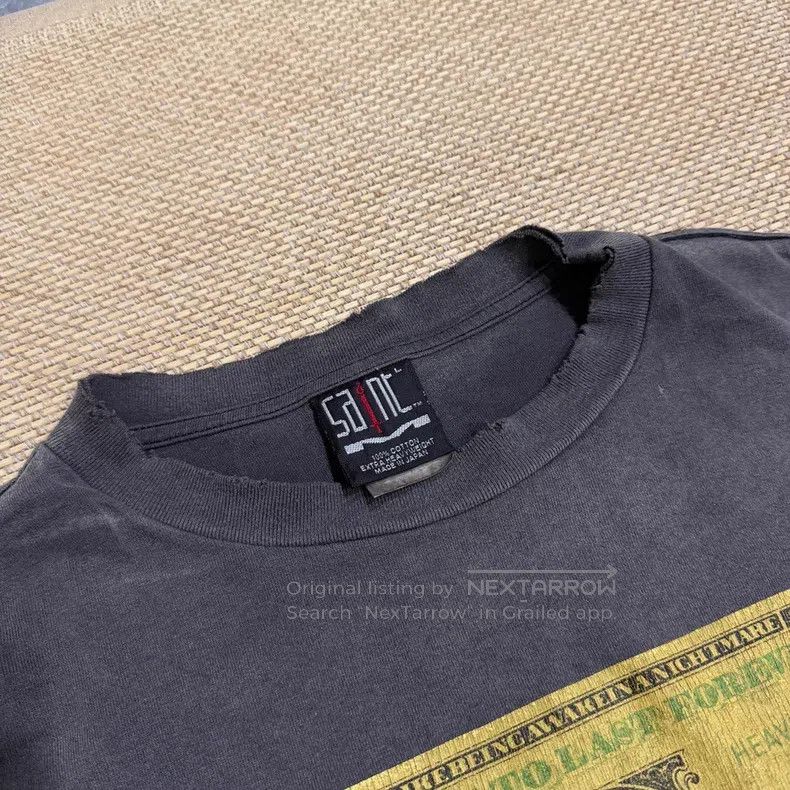 Saint Michael Saint Michael Out of print US dollar washed black limited Size US L / EU 52-54 / 3 - 3 Thumbnail