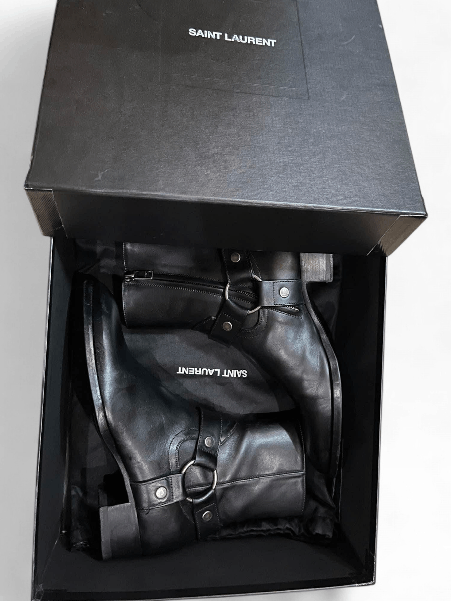 Saint Laurent Paris Saint Laurent Paris Wyatt Harness Boots Size US 6.5 / EU 39-40 - 1 Thumbnail