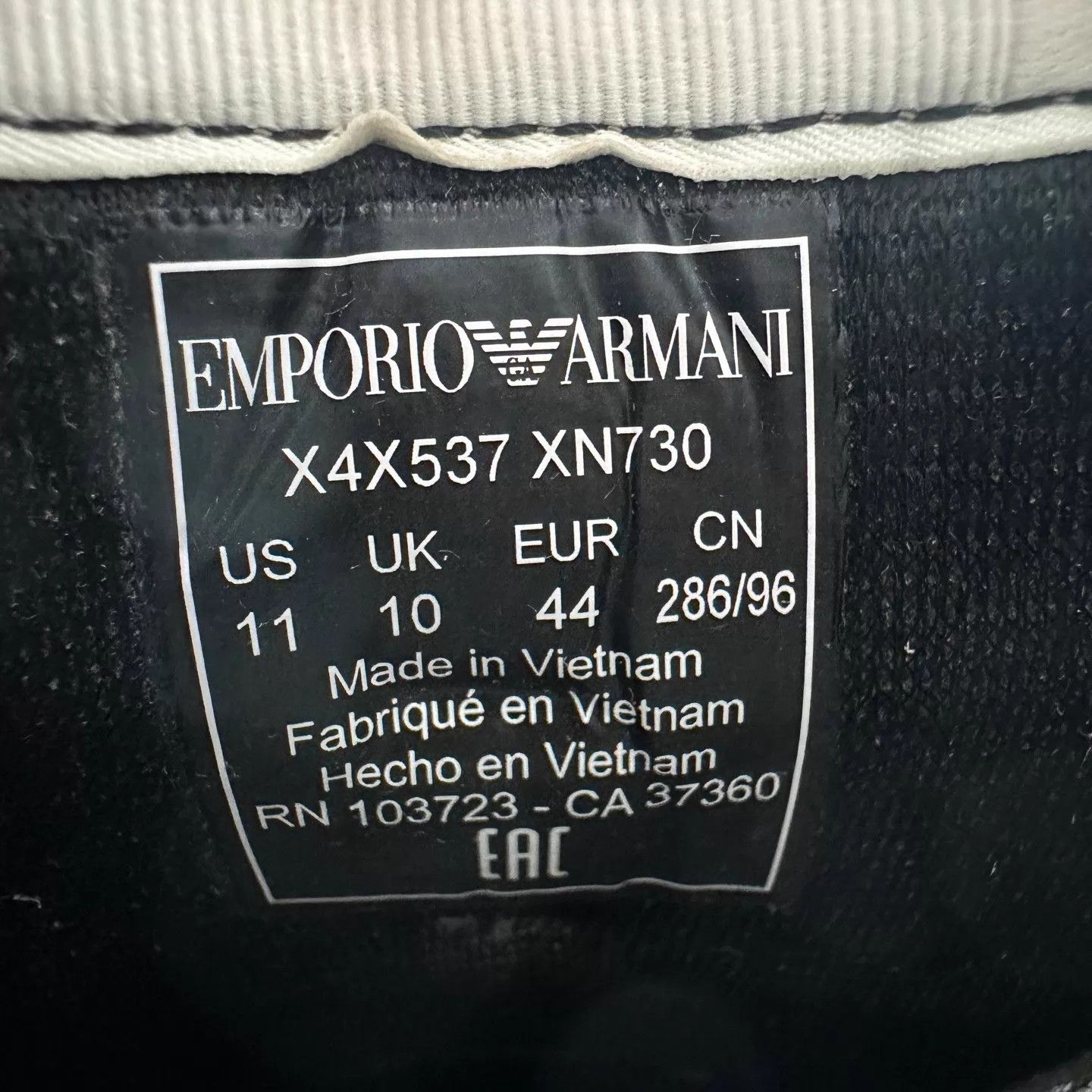 Armani ARMANI Suede Panelled Casual Sneaker 44 New Size US 11 / EU 44 - 7 Thumbnail