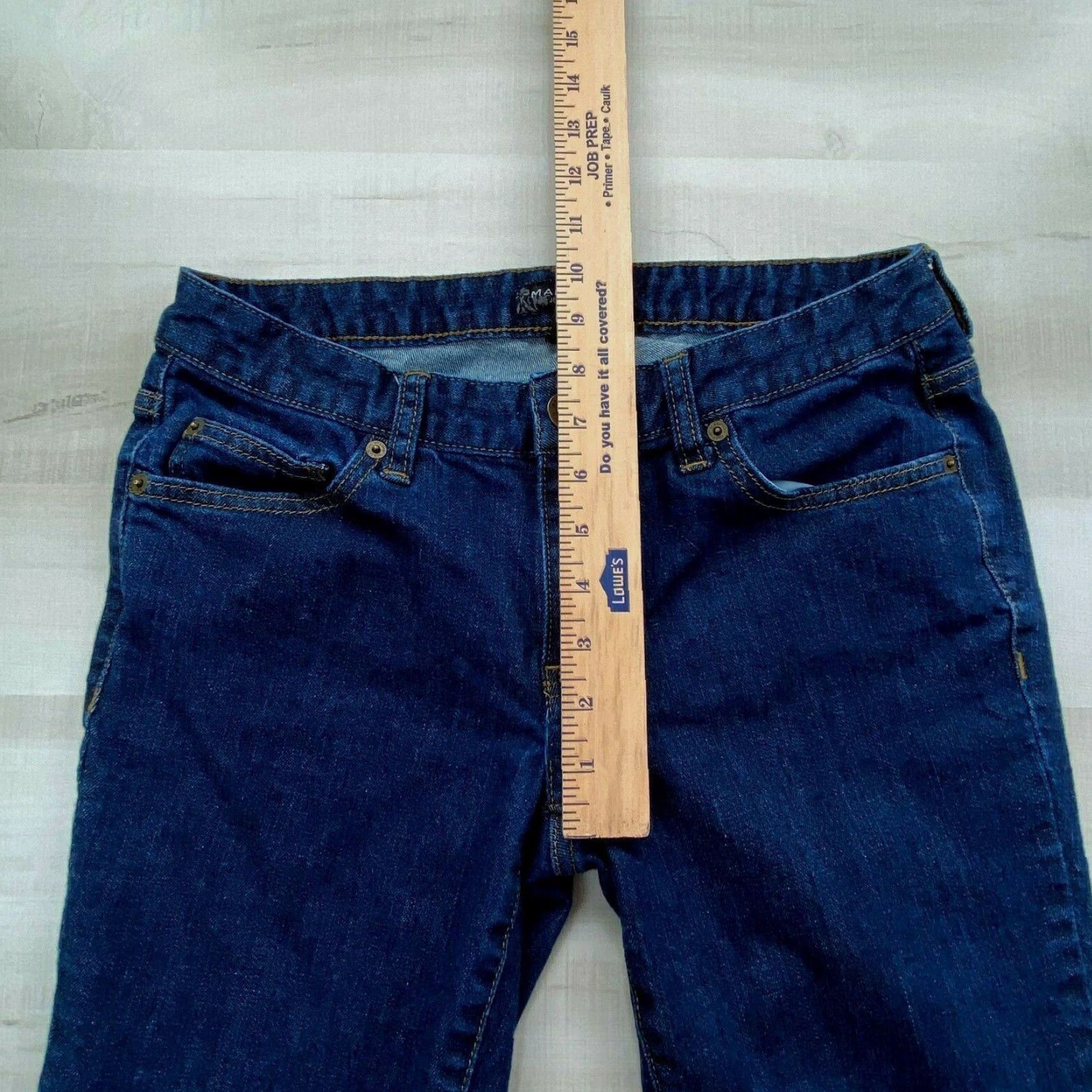 Madison Madison Cropped Leg Dark Wash Jeans Womens 6 Regular Blue Size 28" / US 6 / IT 42 - 6 Thumbnail