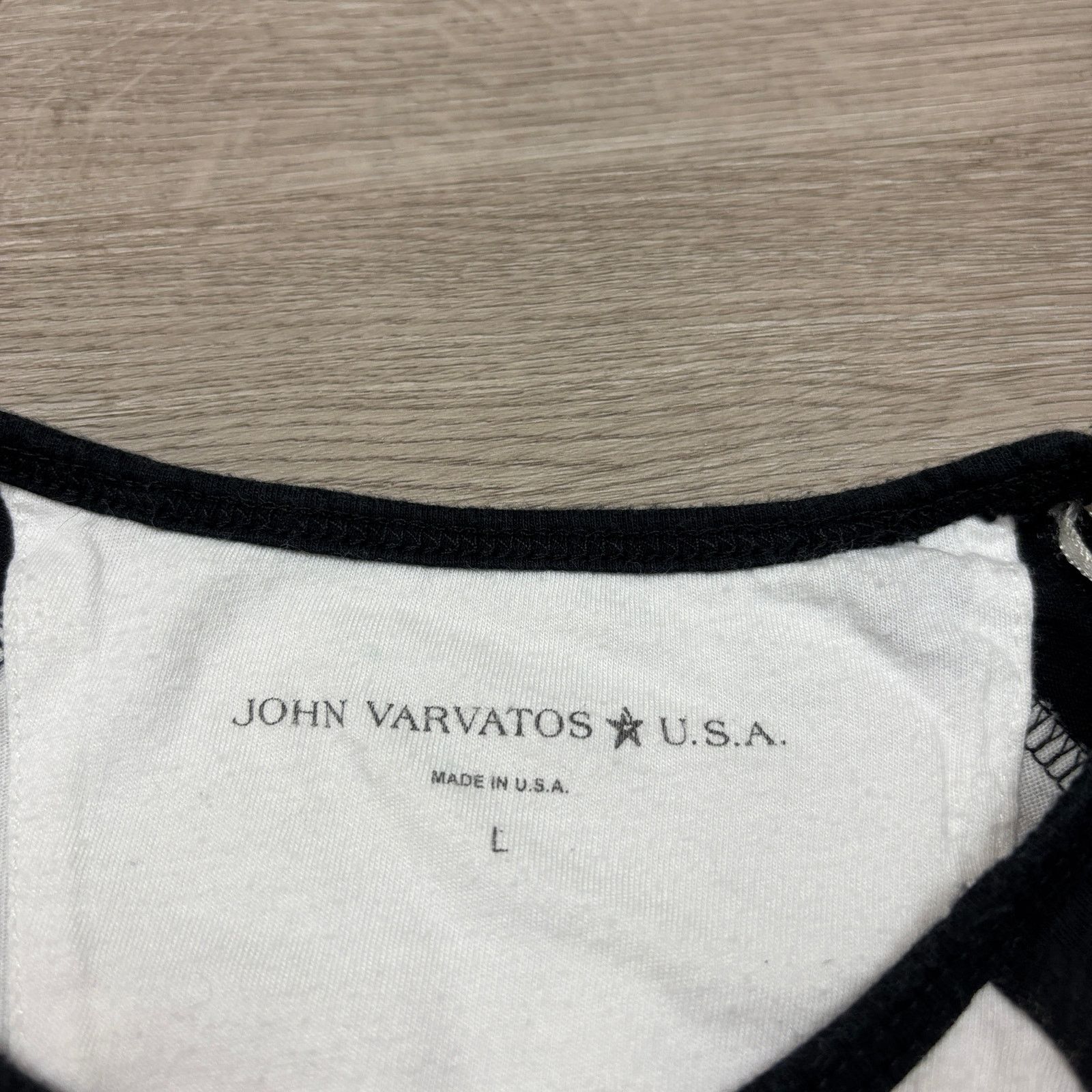 Band Tees × John Varvatos John Varvatos Star USA Ramones Raglan Baseball Shirt Large Size US L / EU 52-54 / 3 - 4 Thumbnail