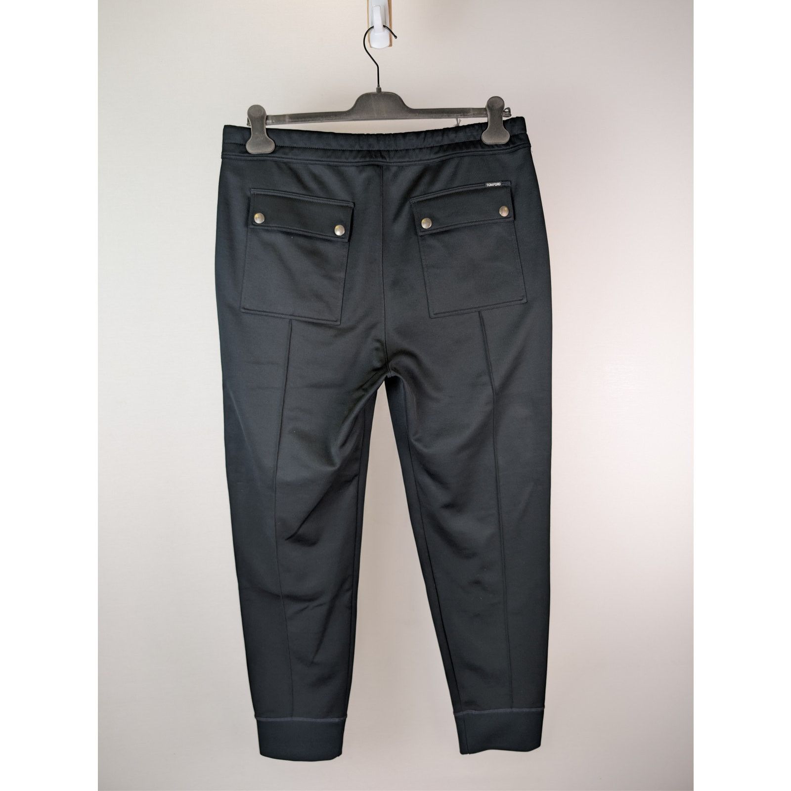 Tom Ford o1rshd1 Cut Sewn Technical Track Trousers Sweatpants Black Size US 38 / EU 54 - 14 Thumbnail