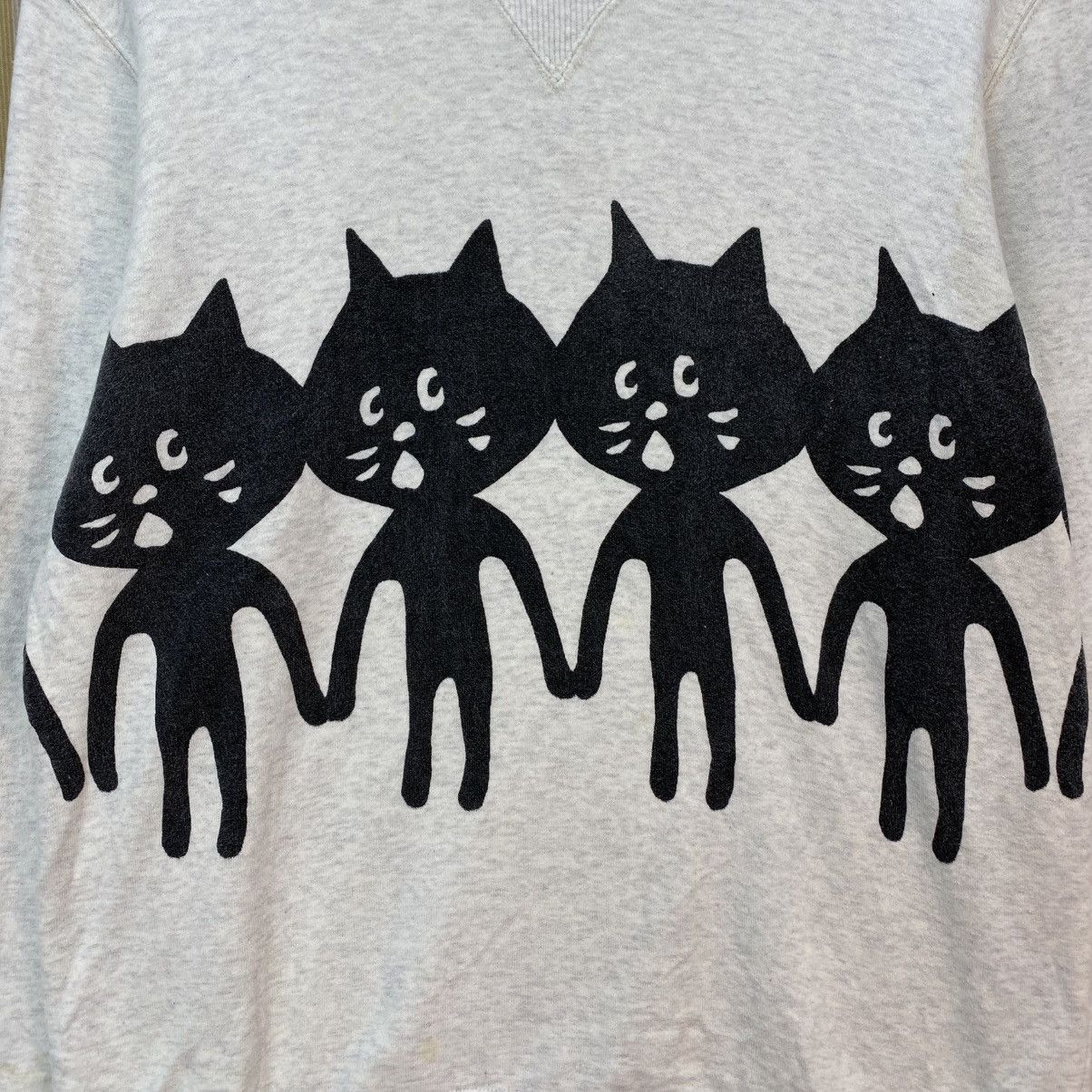 Issey Miyake 🫶Vintage Ne-net by Issey Crewneck Black Cats Graphic Size US M / EU 48-50 / 2 - 3 Thumbnail