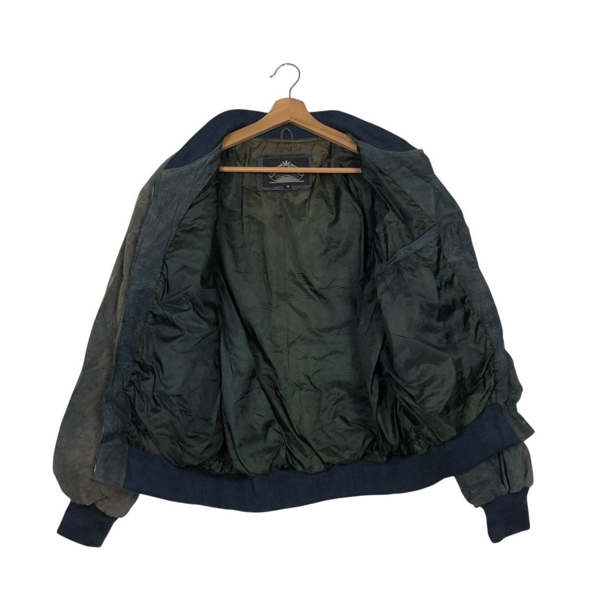 Vintage 🔥VINTAGE BOMBER LEATHER JACKET MARZENO BIG LOGO ISSEY MIYAKE Size US M / EU 48-50 / 2 - 15 Thumbnail