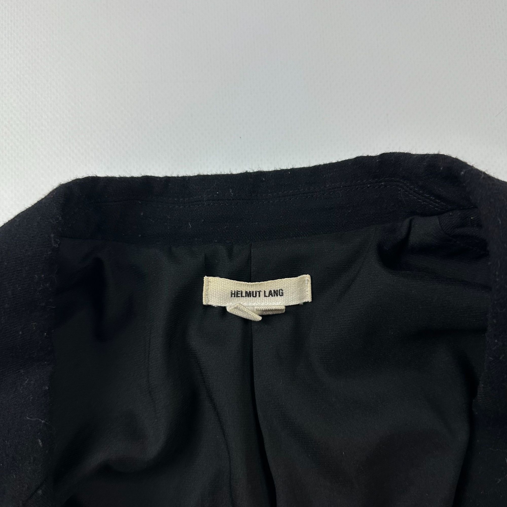 Helmut Lang Helmut Lang Women’s Wool Blazer Black/Dark Gray Size 2 (Appr Size M / US 6-8 / IT 42-44 - 2 Thumbnail