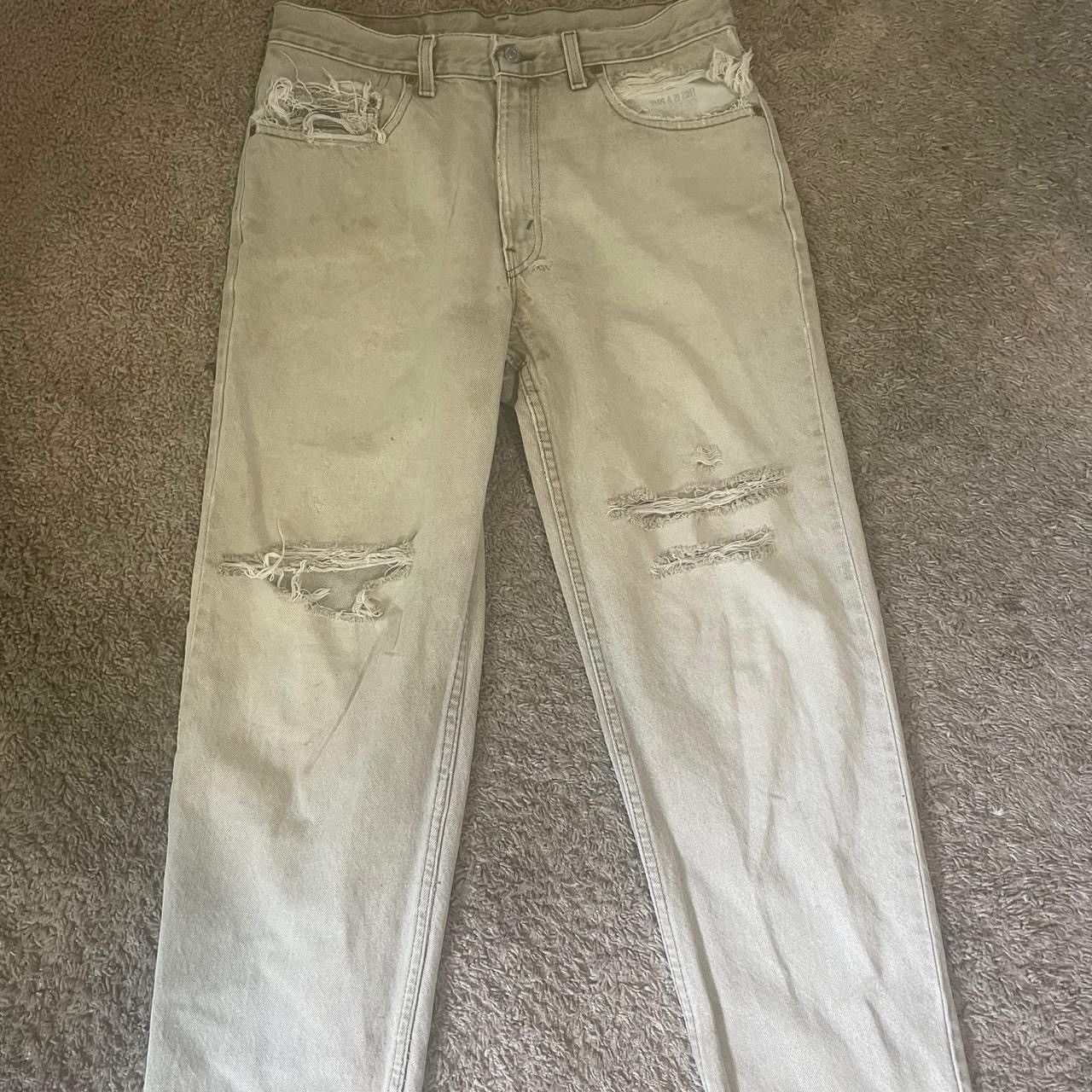 Levi's Baggy Beige Levi’s Jeans Size US 31 - 2 Thumbnail