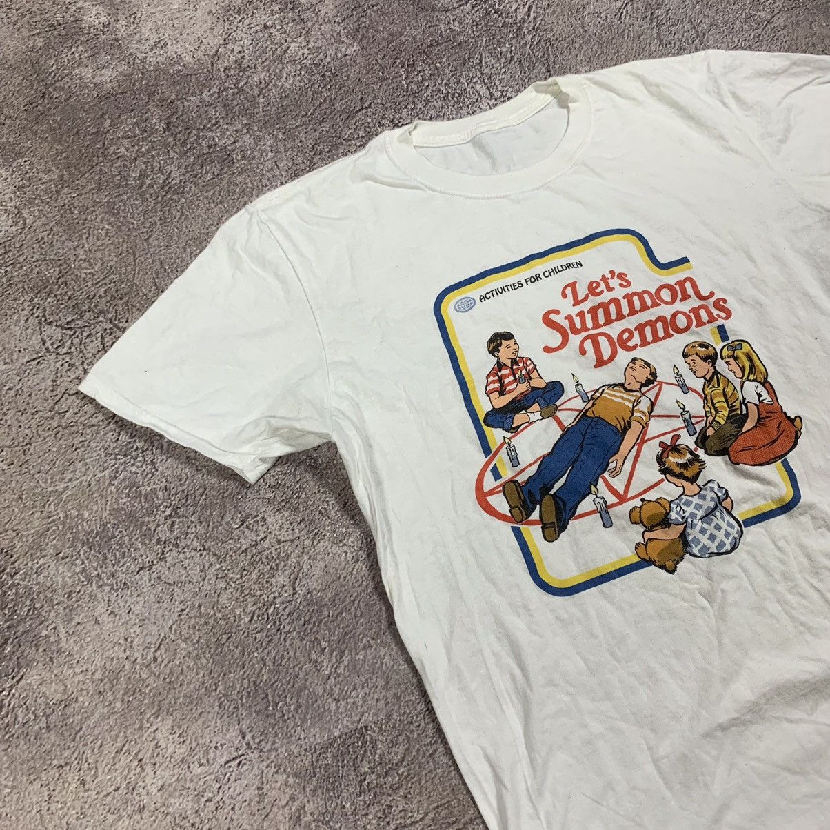 Vintage Vintage 90s Summon Demons Graphic Tee Y2K Humor Streetwear M Size US M / EU 48-50 / 2 - 4 Thumbnail
