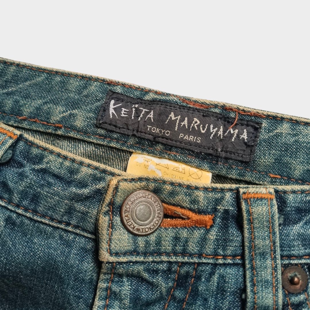 KEITAMARUYAMA Keita Maruyama zebra leather patch jean Size US 29 - 5 Thumbnail