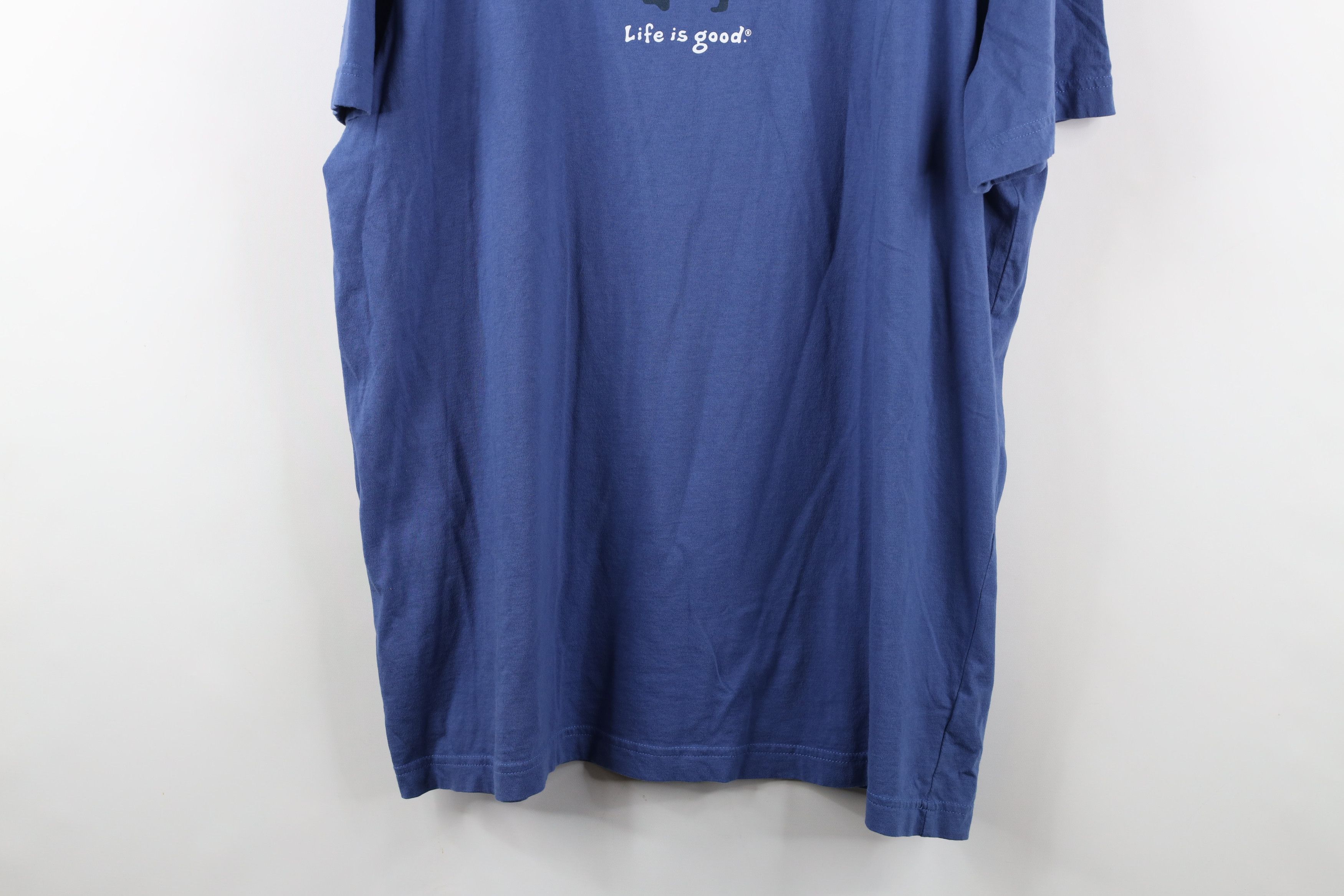 Life is Good × Vintage Life Is Good Canoe Kayak Short Sleeve T-Shirt Blue Cotton Size US XL / EU 56 / 4 - 3 Thumbnail