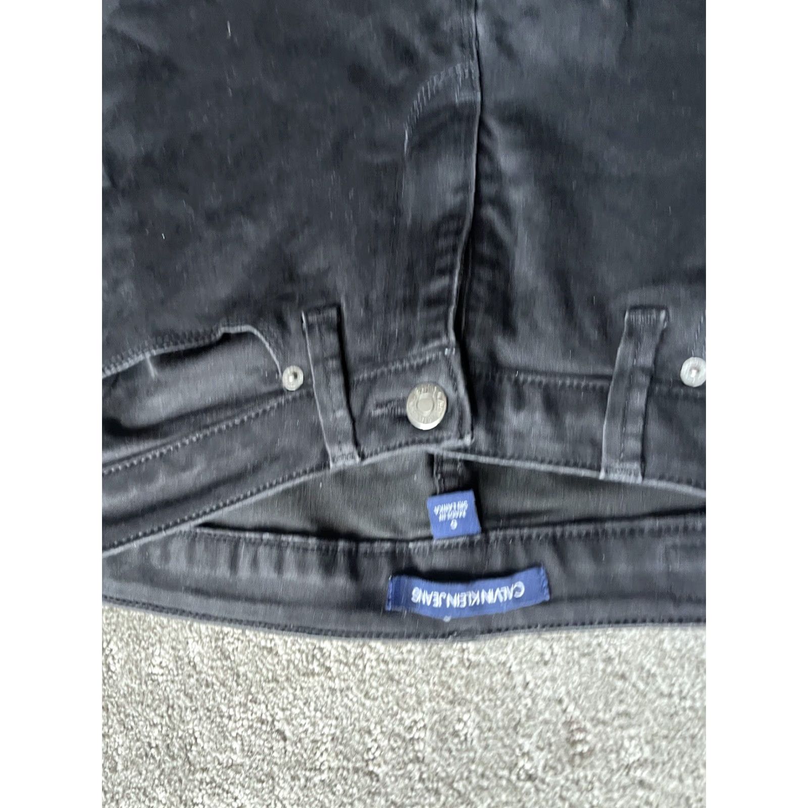 Calvin Klein VINTAGE Calvin Klein Jeans Skinny Pants Womens Size 6 Black Denim Stretch Skinny Fit Size 28" / US 6 / IT 42 - 5 Thumbnail