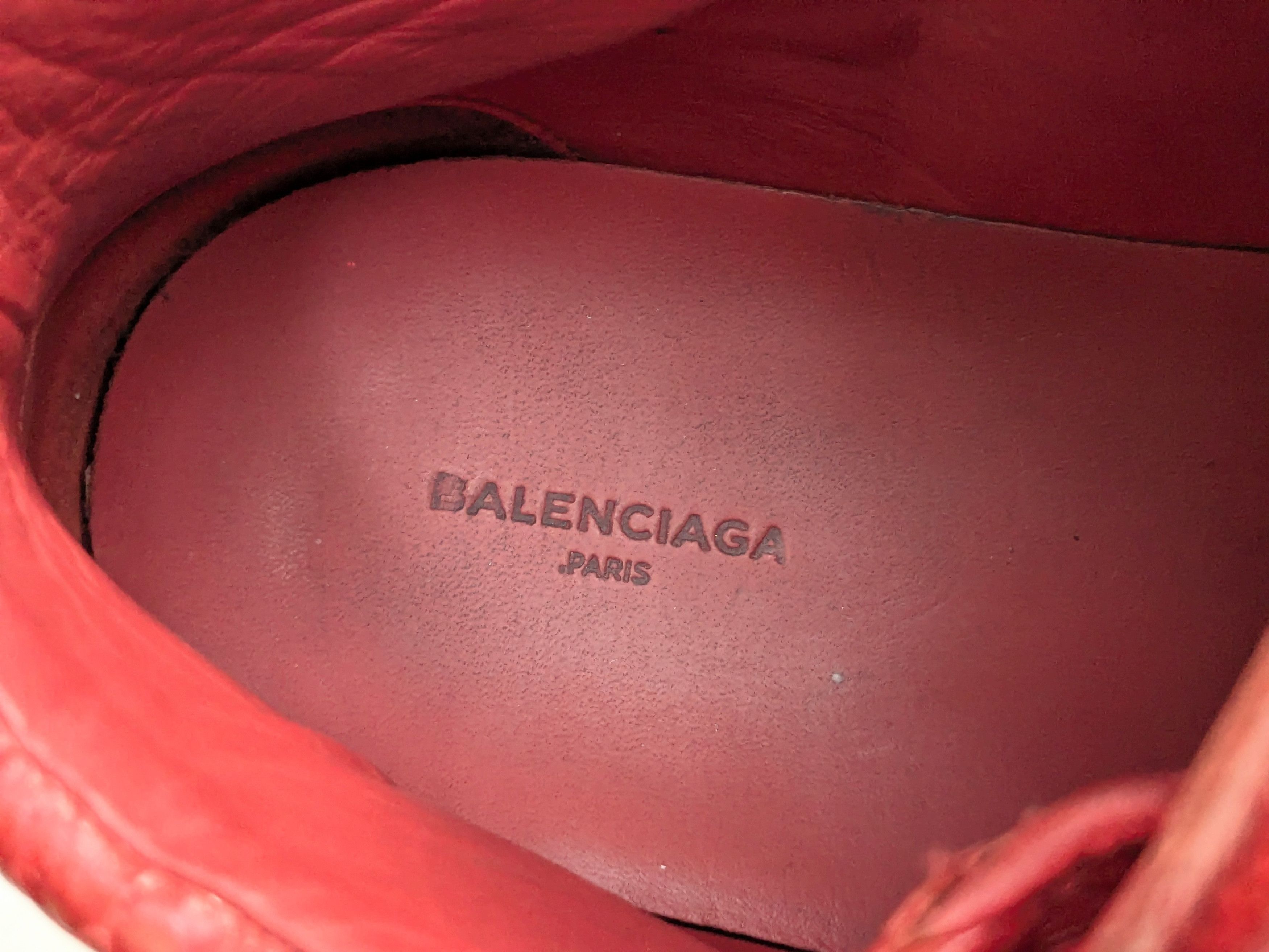 Balenciaga Balenciaga Arena Red 11 Leather High Tops Lace Up Size US 11 / EU 44 - 5 Thumbnail
