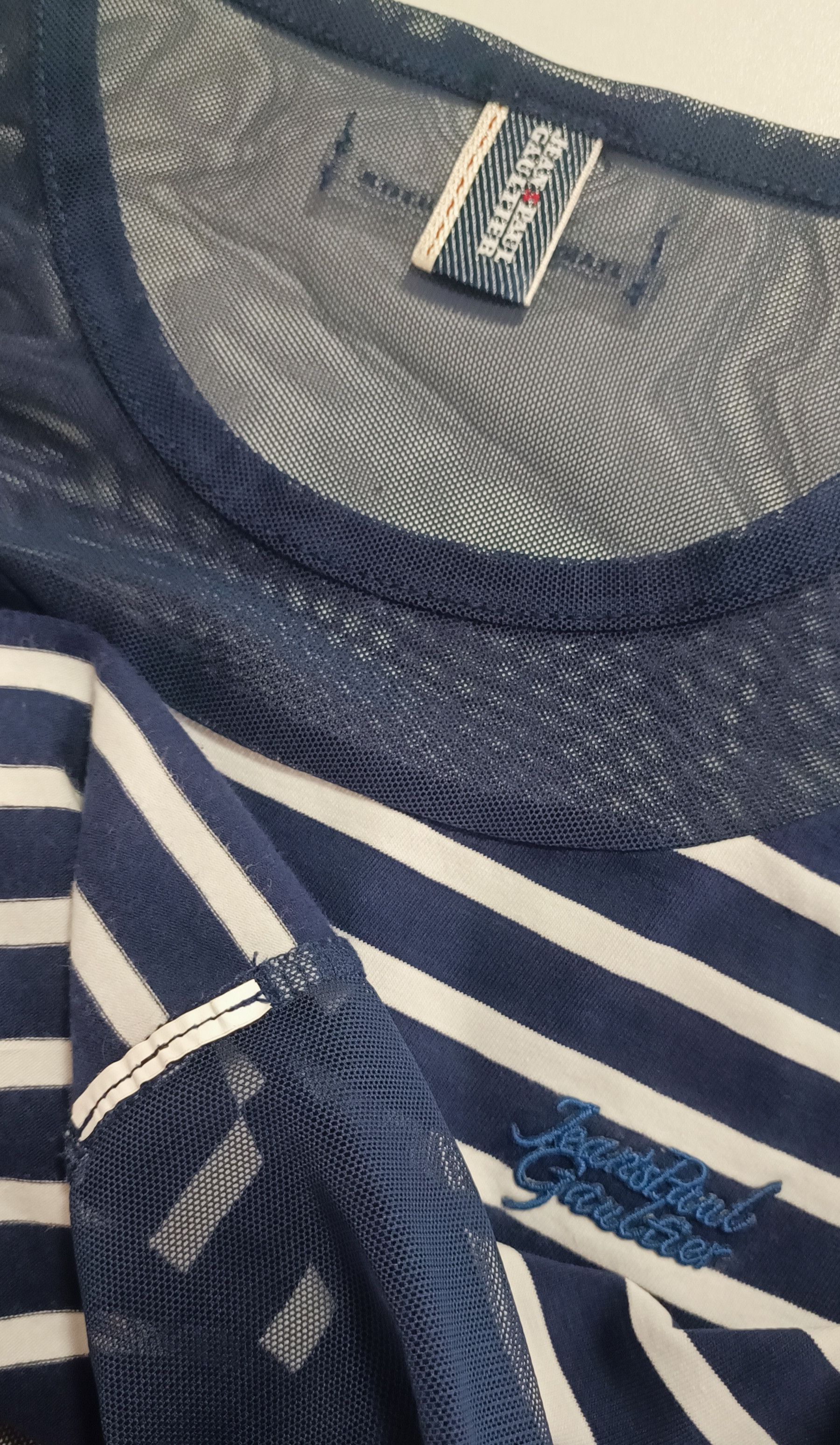 Jean Paul Gaultier Stripes Bi-material T-shirt Size M / US 6-8 / IT 42-44 - 25 Thumbnail