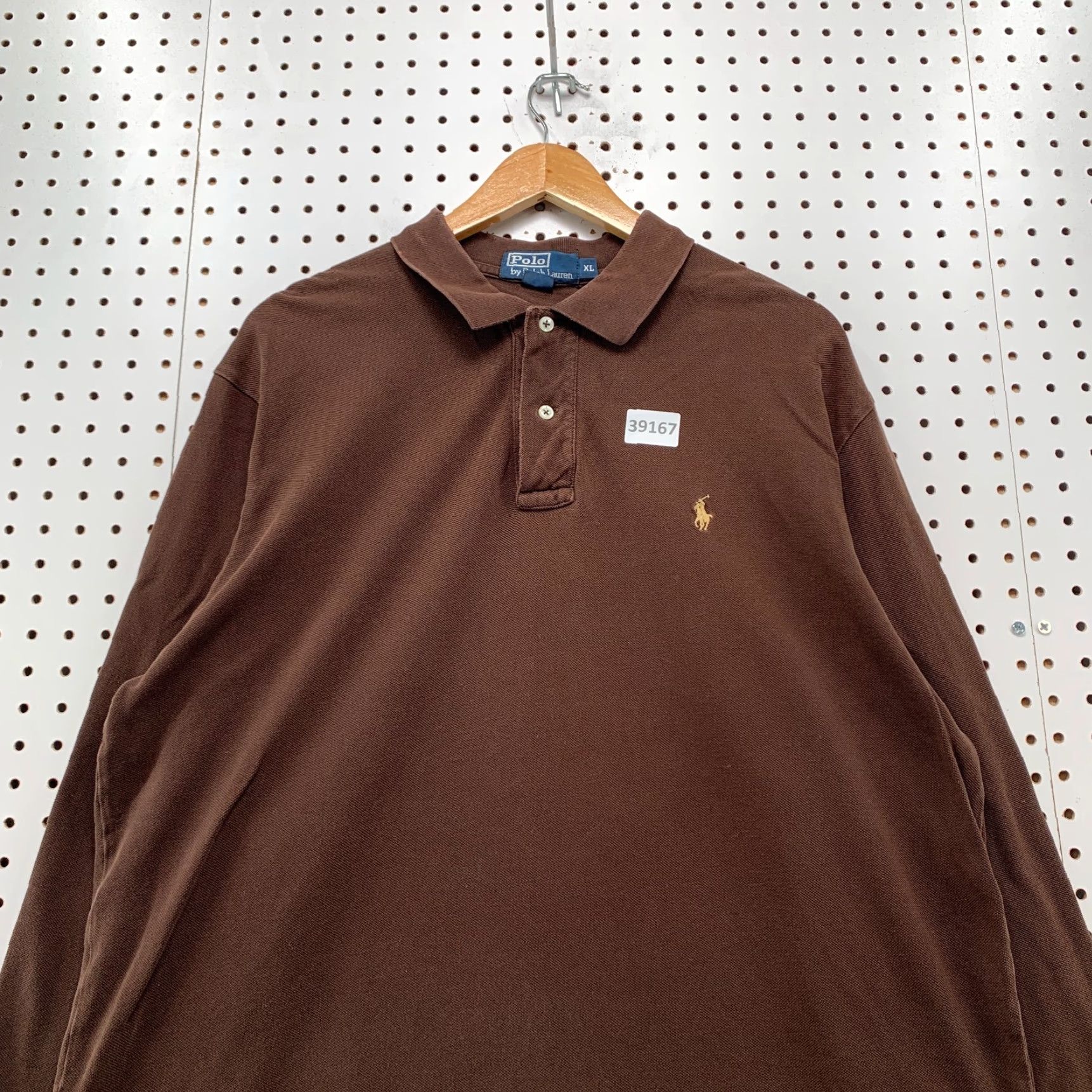 Polo Ralph Lauren VINTAGE Polo Ralph Lauren Collared Shirt Mens XL Brown Long Sleeve Preppy 24x30.5 Mens XL Brown Polo Shirt Mens XL Brown Preppy 90s Size US XL / EU 56 / 4 - 6 Thumbnail