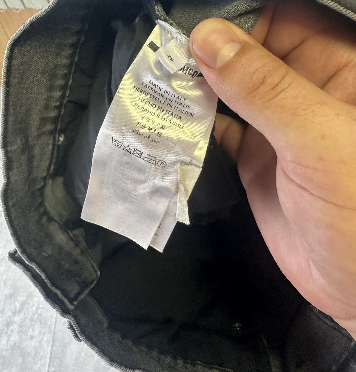 Alexander McQueen Vintage Luxury Grey Jeans