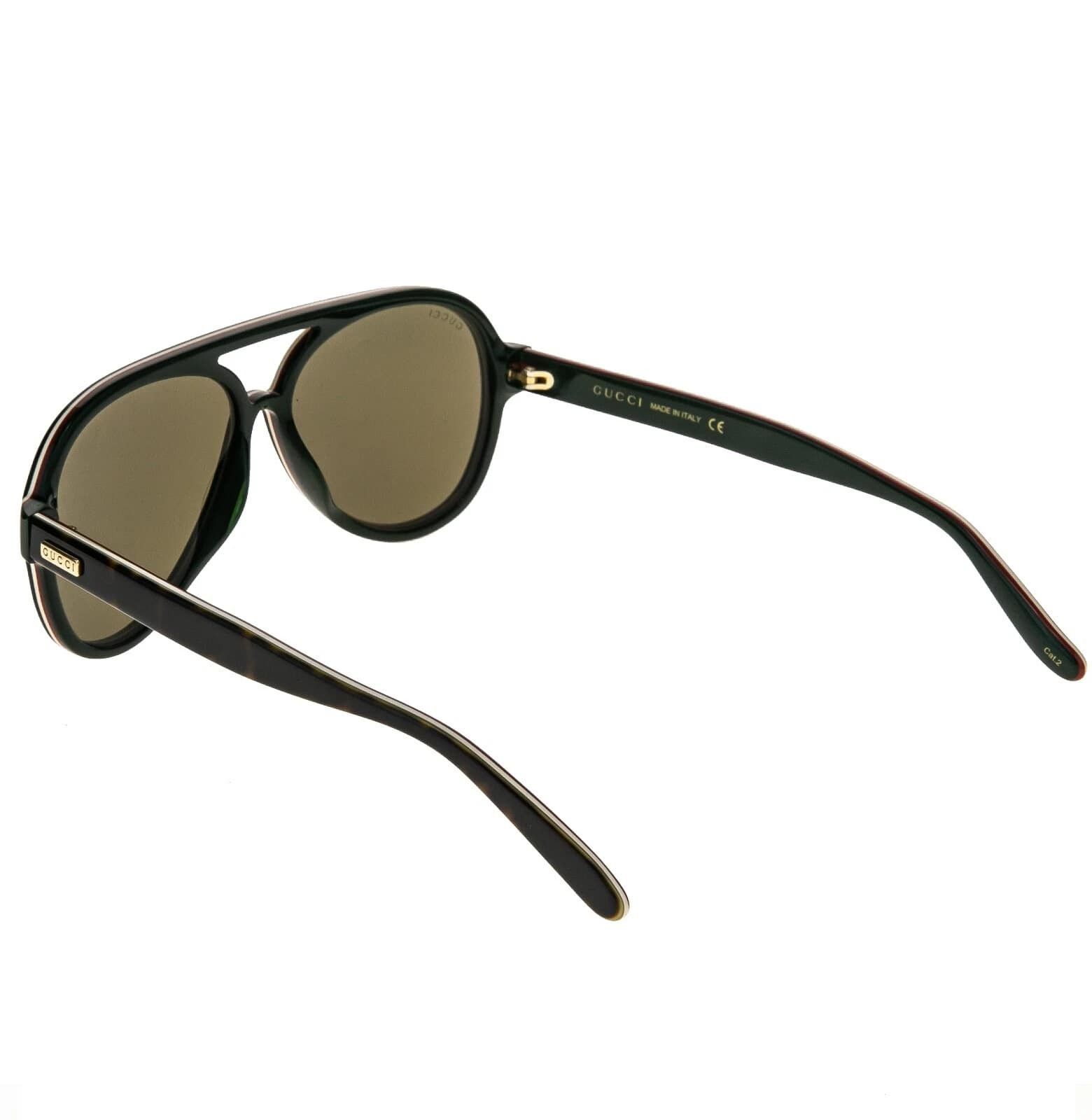 Gucci GUCCI GG0270S 0270 Havana Ivory Brown Aviator Sunglasses 003 Size ONE SIZE - 9 Thumbnail