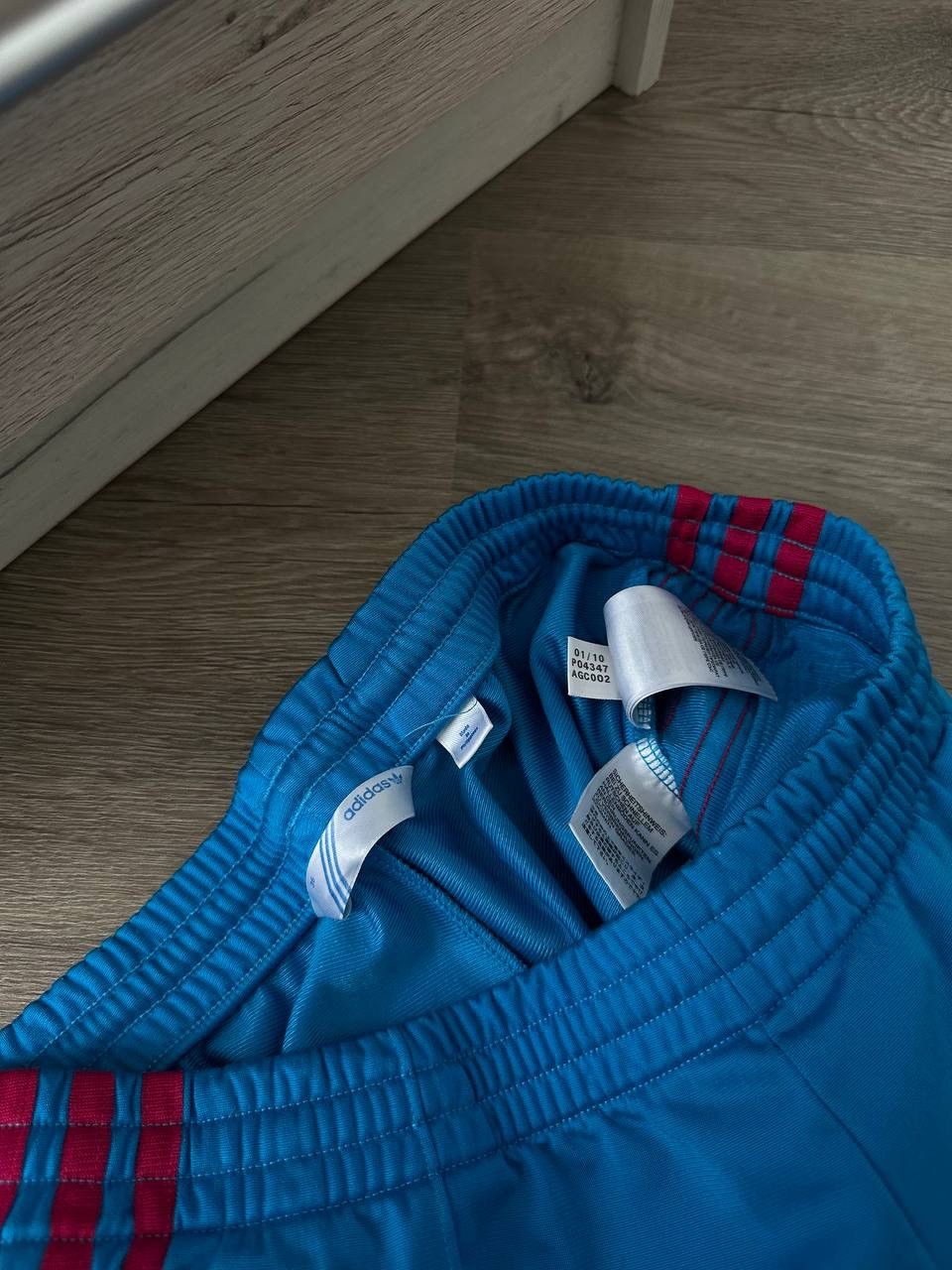 Adidas × Vintage Vintage Adidas Blue Wide Y2K Sweatpants Size 27" / US 4 / IT 40 - 10 Thumbnail