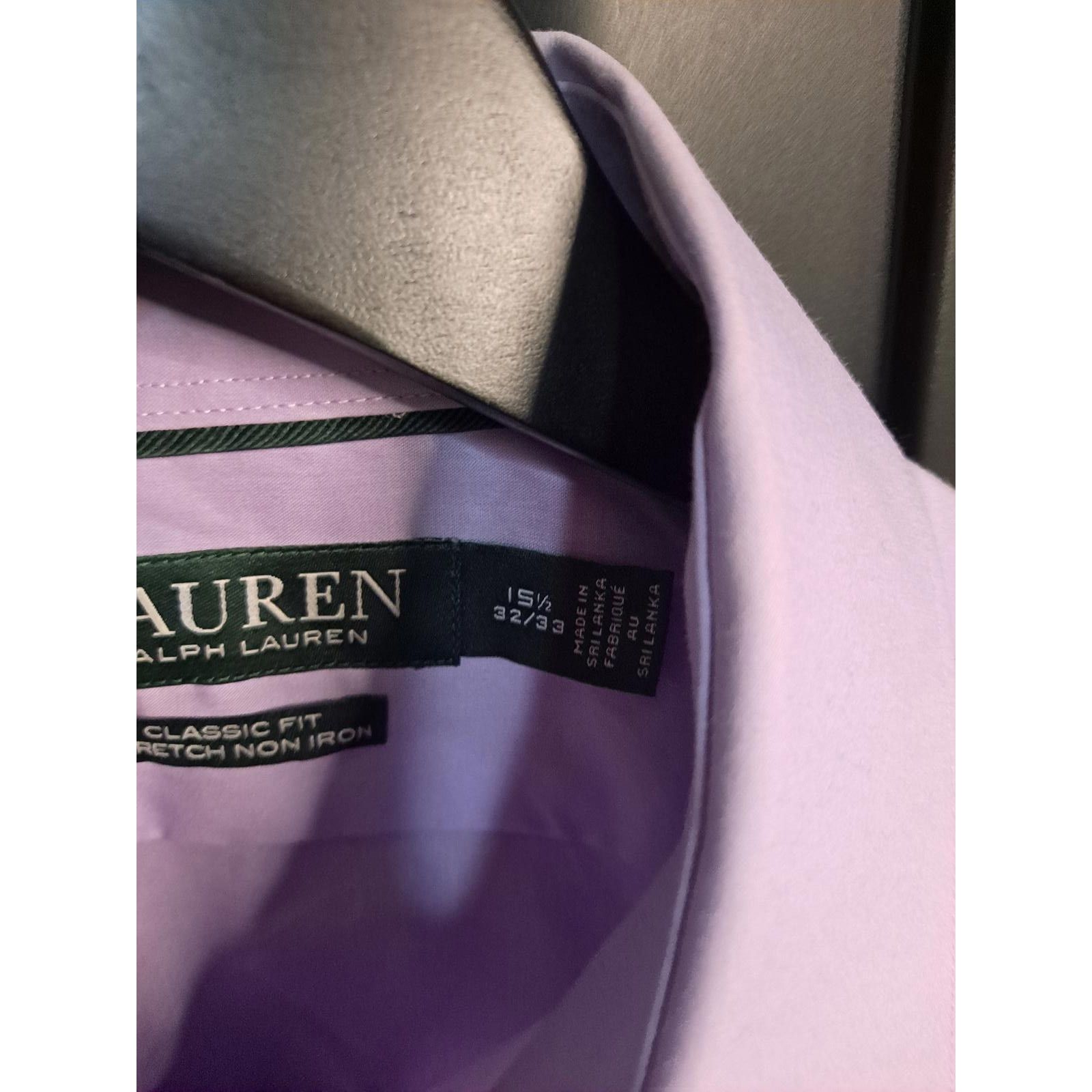 Lauren Ralph Lauren Lauren Ralph Lauren Lavender Classic Fit Stretch Non Iron Bu Size US M / EU 48-50 / 2 - 4 Thumbnail