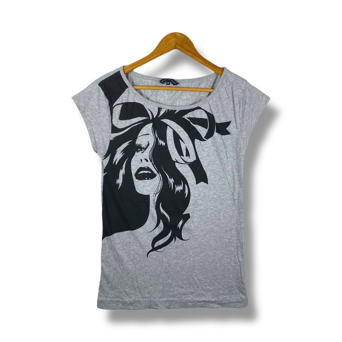 French Connection FRENCH CONNECTION Graphic Women Tops Tee Shirt Extra Small Size XS / US 0-2 / IT 36-38 - 1 Thumbnail