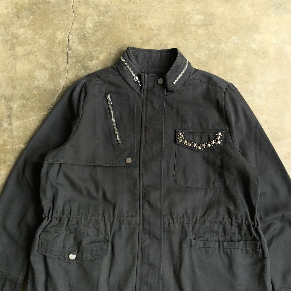 Hysteric Glamour 2000s Yetts Studded Pocket Jacket Black Lgb Goa Style Size US XL / EU 56 / 4 - 5 Thumbnail