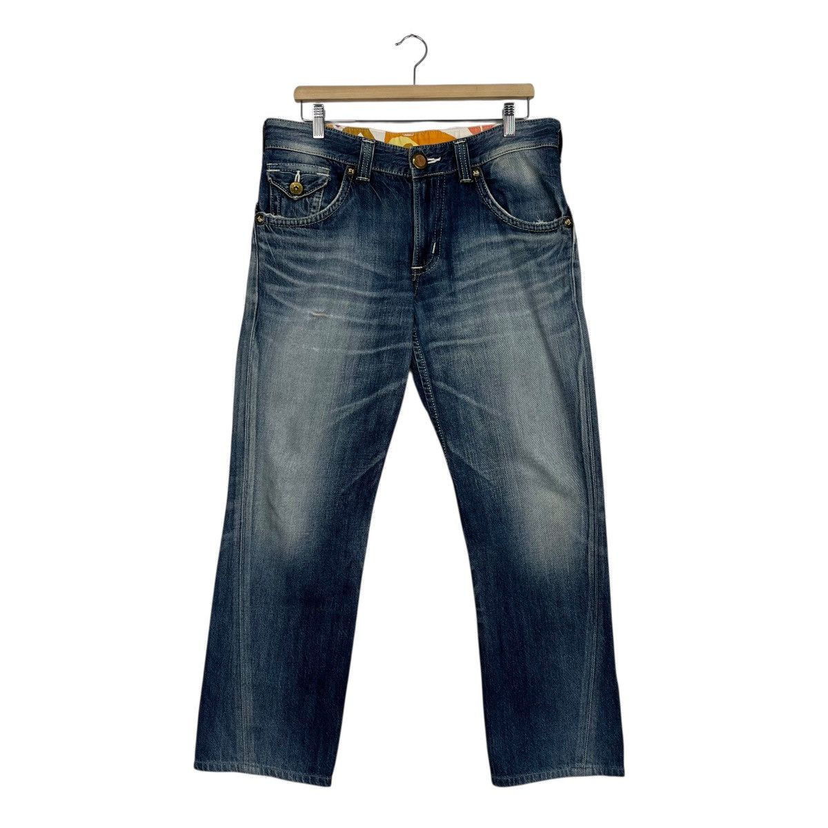 Edwin Vintage Edwin Blue Trip Denim Jeans Size US 34 / EU 50 - 1 Thumbnail